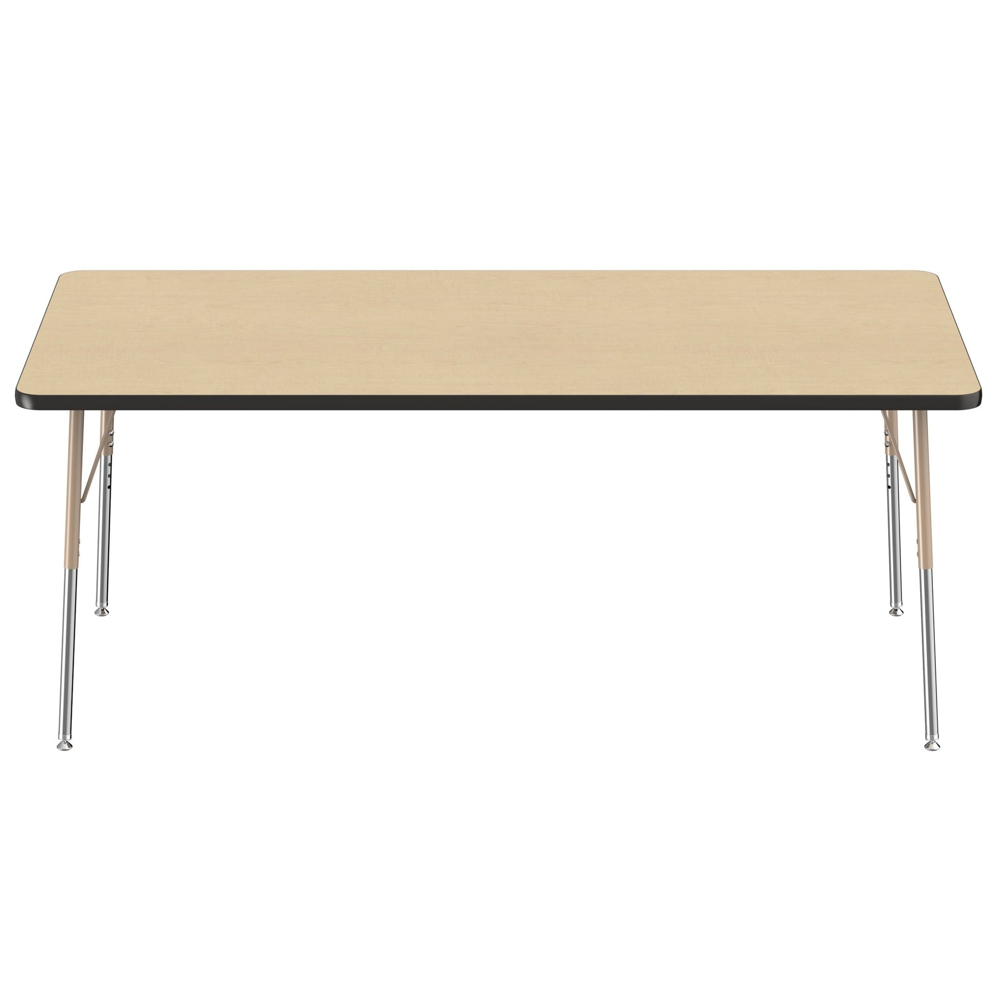 FDP 36" x 72" Rectangle T - Molding Activity Table with Adjustable Standard Swivel Glide Legs (FDP - 10035 - XX) - SchoolOutlet