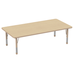 FDP 36" x 72" Rectangle T-Molding Activity Table with Adjustable Chunky Legs (FDP-10037-XX)