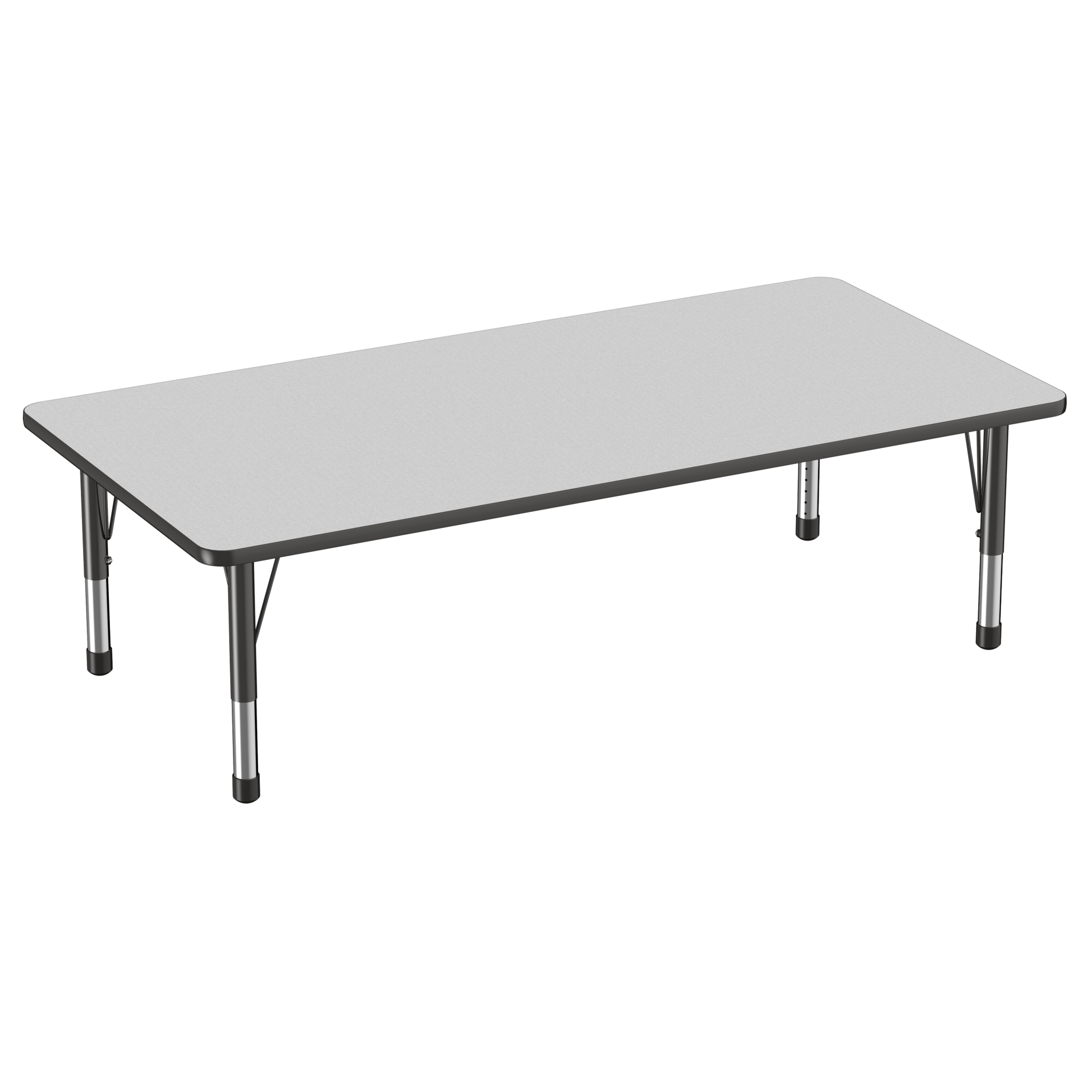 FDP 36" x 72" Rectangle T - Molding Activity Table with Adjustable Chunky Legs (FDP - 10037 - XX) - SchoolOutlet