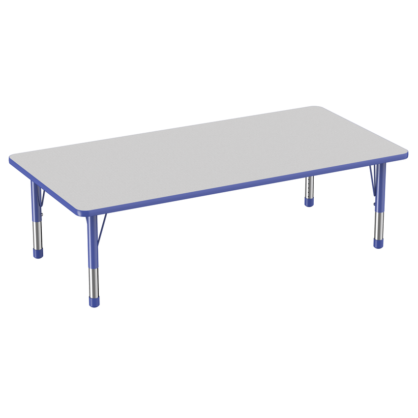 FDP 36" x 72" Rectangle T - Molding Activity Table with Adjustable Chunky Legs (FDP - 10037 - XX) - SchoolOutlet