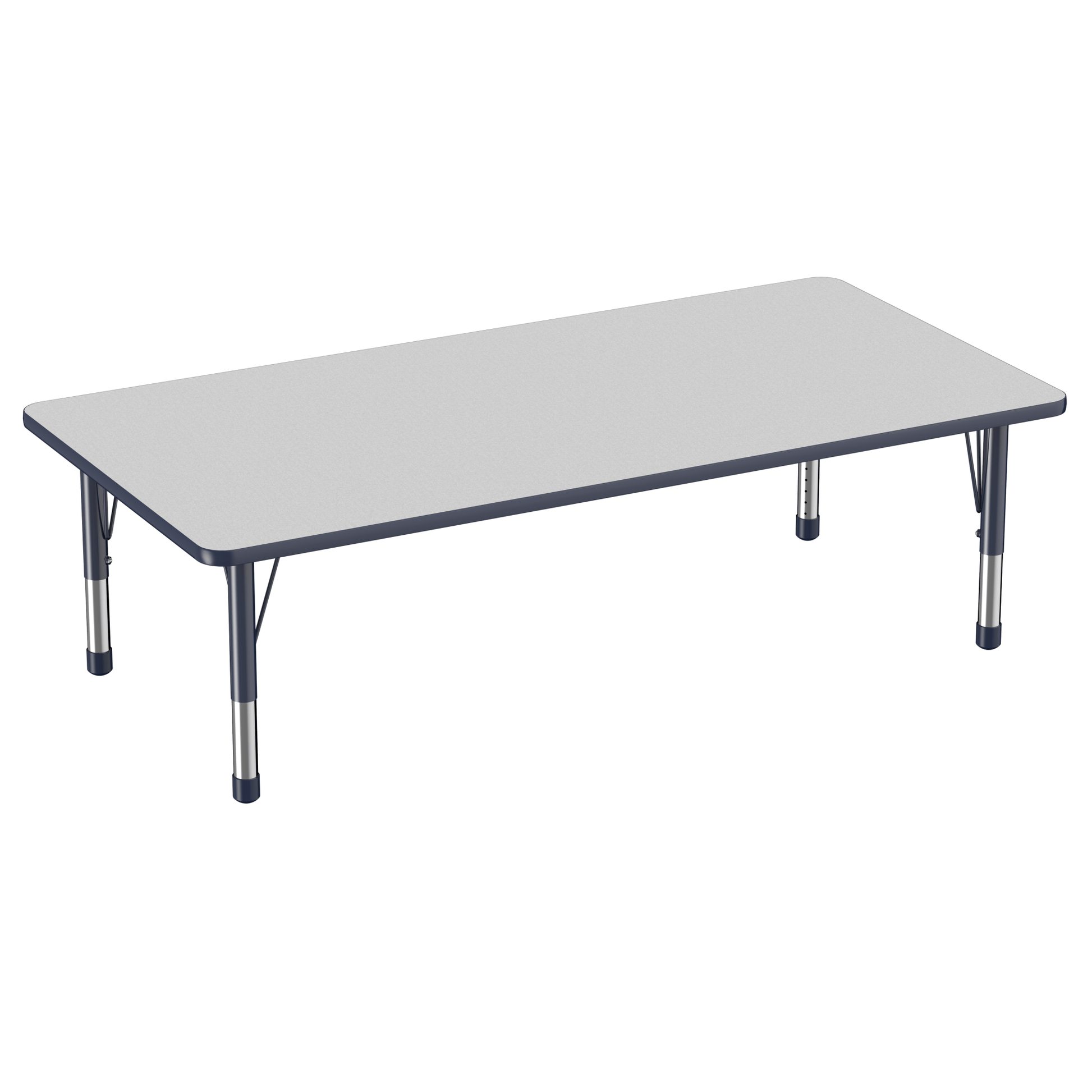 FDP 36" x 72" Rectangle T - Molding Activity Table with Adjustable Chunky Legs (FDP - 10037 - XX) - SchoolOutlet