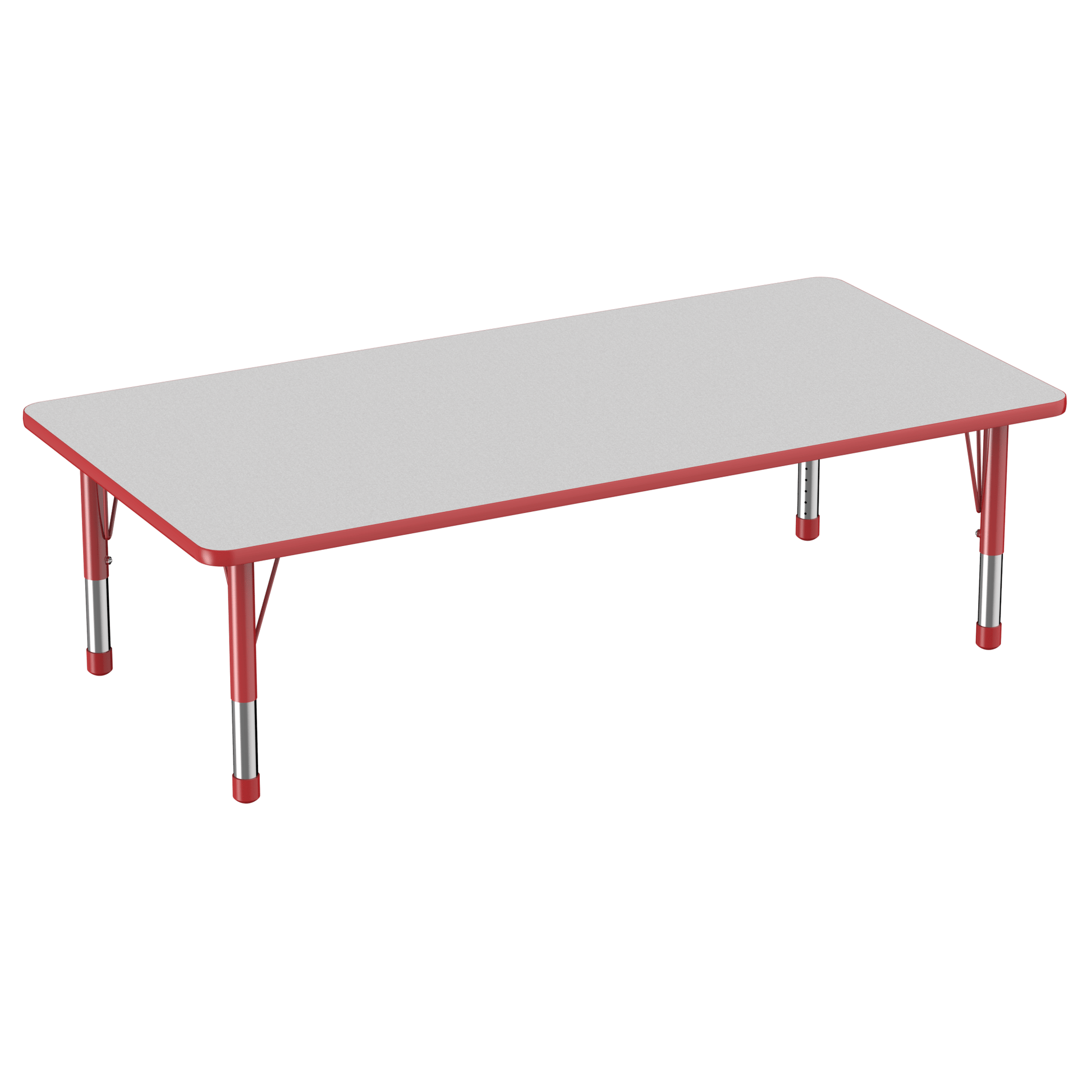 FDP 36" x 72" Rectangle T - Molding Activity Table with Adjustable Chunky Legs (FDP - 10037 - XX) - SchoolOutlet