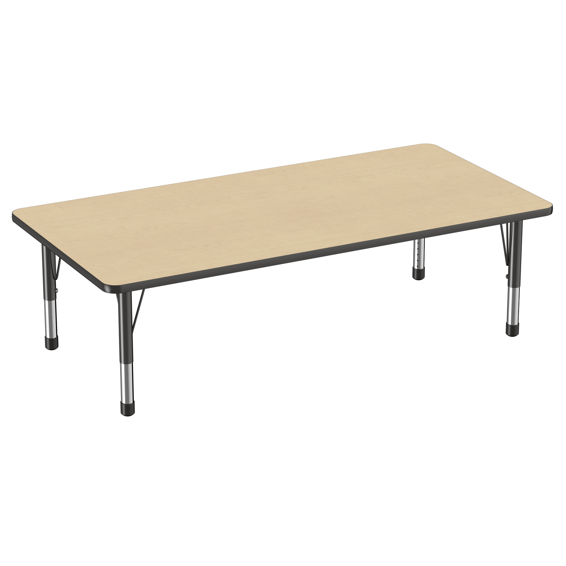 FDP 36" x 72" Rectangle T - Molding Activity Table with Adjustable Chunky Legs (FDP - 10037 - XX) - SchoolOutlet