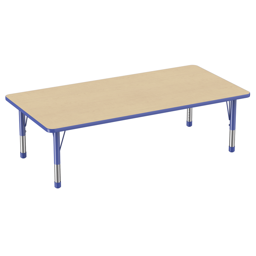FDP 36" x 72" Rectangle T - Molding Activity Table with Adjustable Chunky Legs (FDP - 10037 - XX) - SchoolOutlet