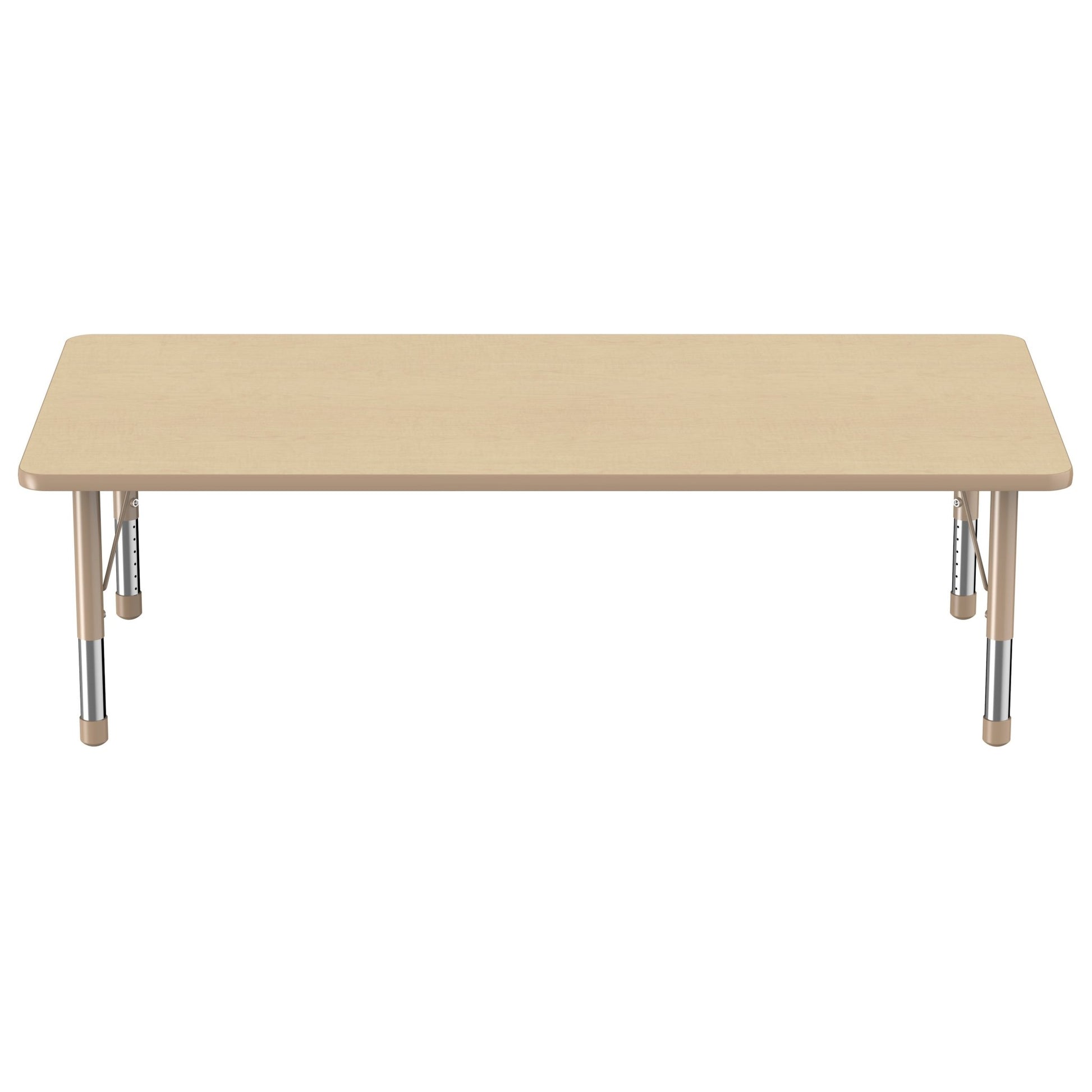 FDP 36" x 72" Rectangle T - Molding Activity Table with Adjustable Chunky Legs (FDP - 10037 - XX) - SchoolOutlet