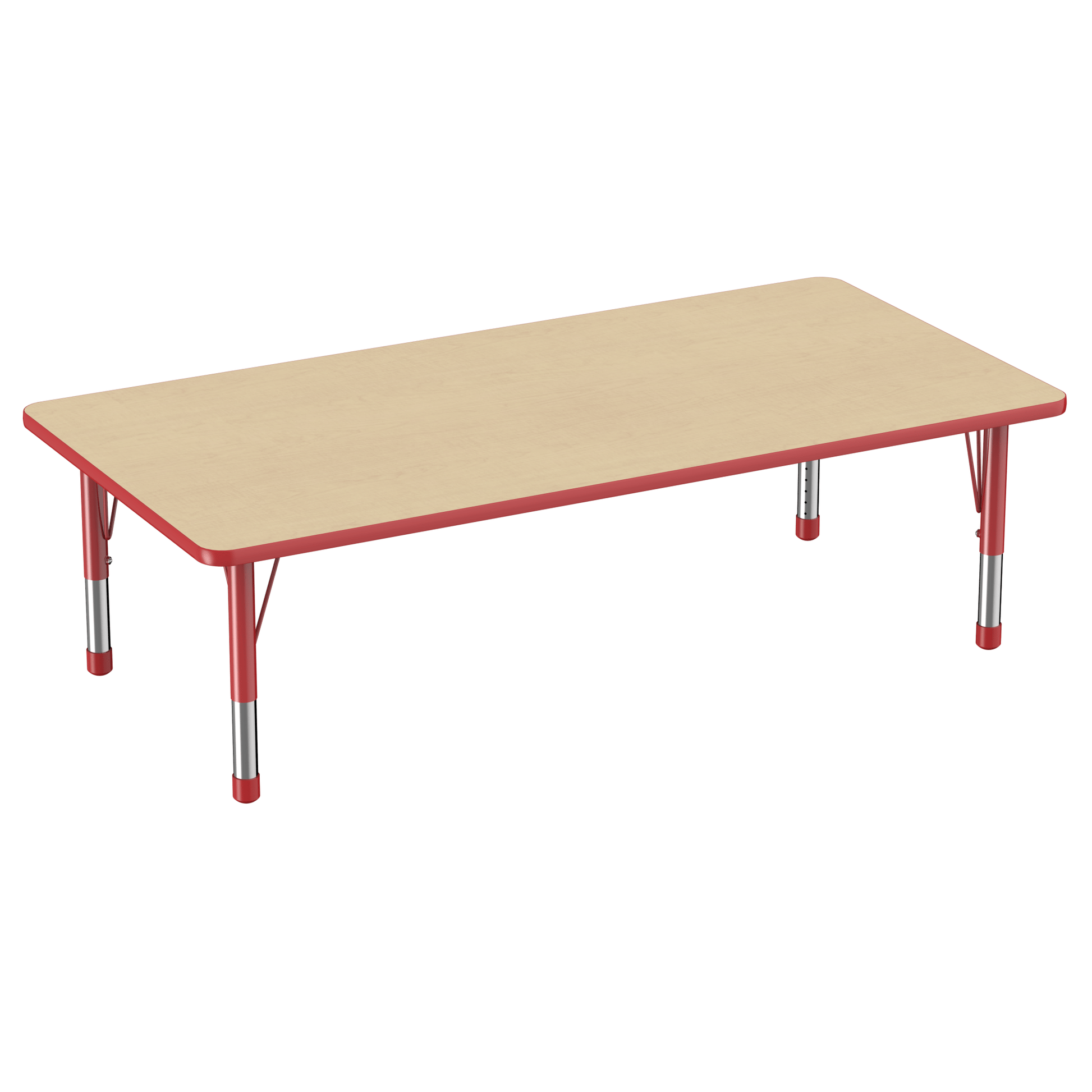 FDP 36" x 72" Rectangle T - Molding Activity Table with Adjustable Chunky Legs (FDP - 10037 - XX) - SchoolOutlet