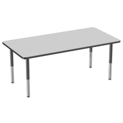 FDP 36" x 72" Rectangle T-Molding Activity Table with Adjustable Super Legs (FDP-10038-XX)