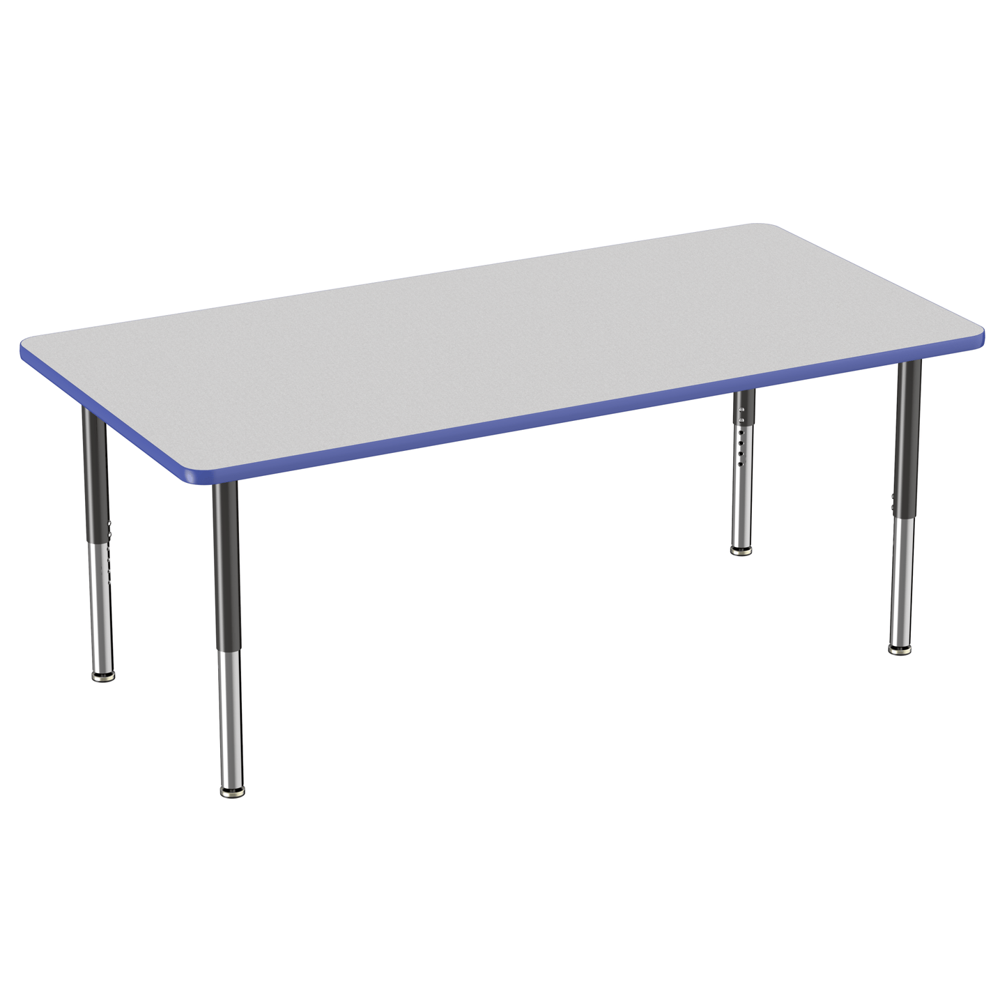 FDP 36" x 72" Rectangle T - Molding Activity Table with Adjustable Super Legs (FDP - 10038 - XX) - SchoolOutlet