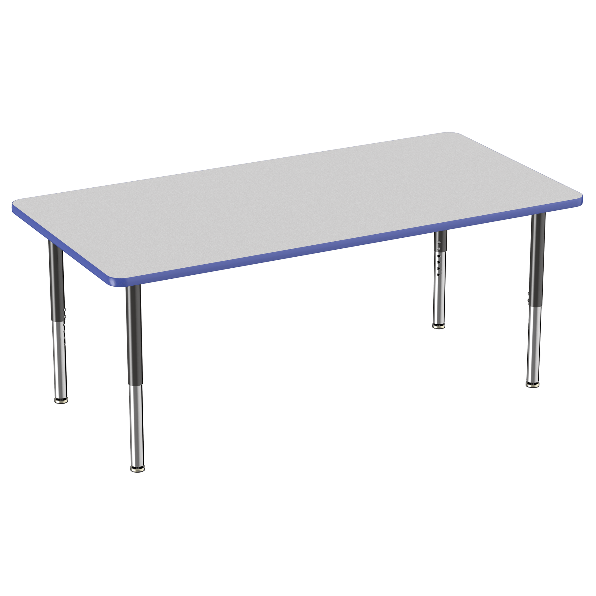 FDP 36" x 72" Rectangle T - Molding Activity Table with Adjustable Super Legs (FDP - 10038 - XX) - SchoolOutlet