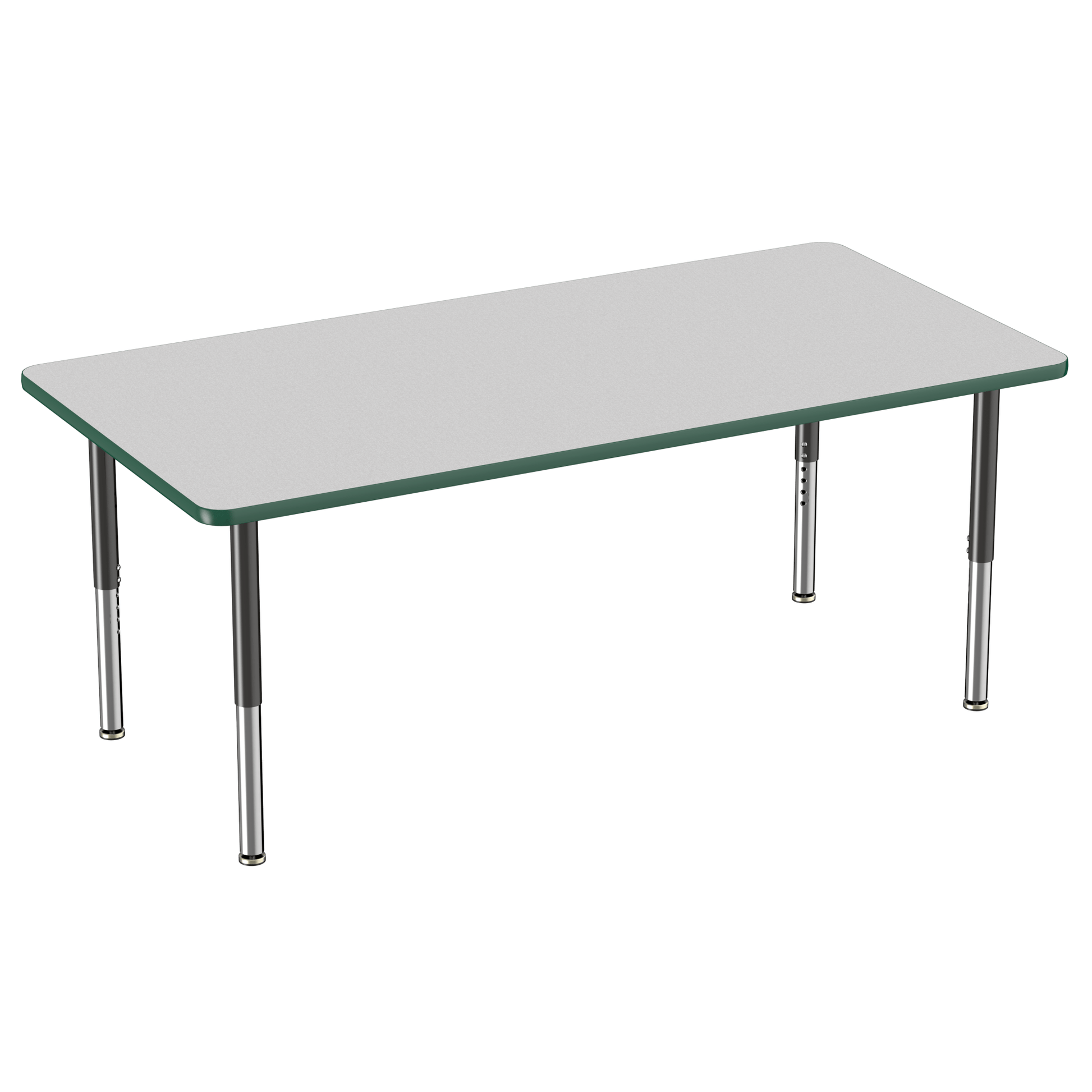 FDP 36" x 72" Rectangle T - Molding Activity Table with Adjustable Super Legs (FDP - 10038 - XX) - SchoolOutlet
