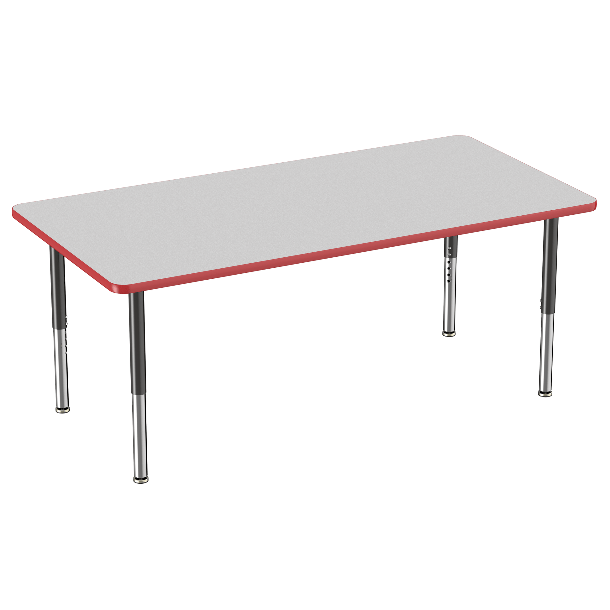 FDP 36" x 72" Rectangle T - Molding Activity Table with Adjustable Super Legs (FDP - 10038 - XX) - SchoolOutlet