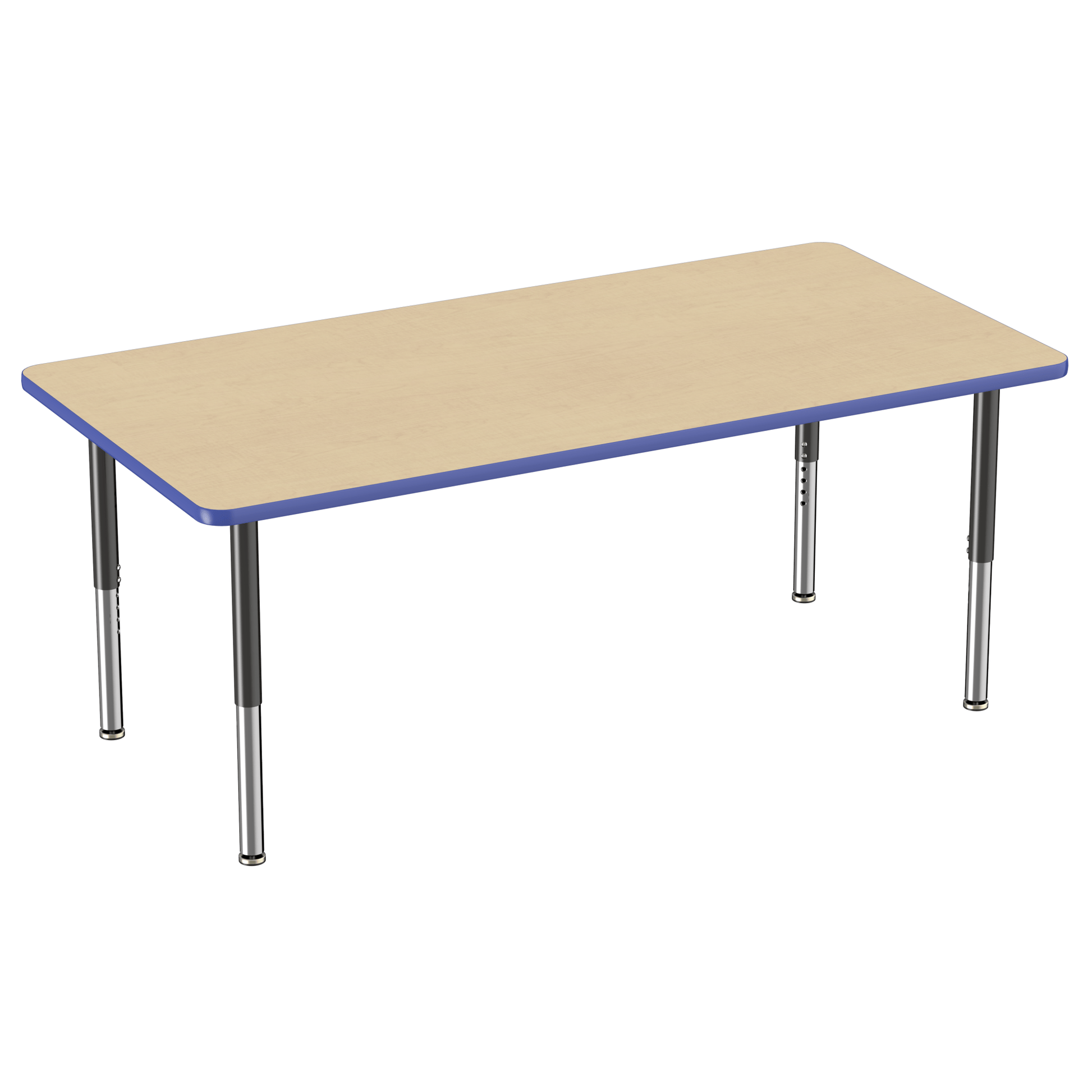 FDP 36" x 72" Rectangle T - Molding Activity Table with Adjustable Super Legs (FDP - 10038 - XX) - SchoolOutlet