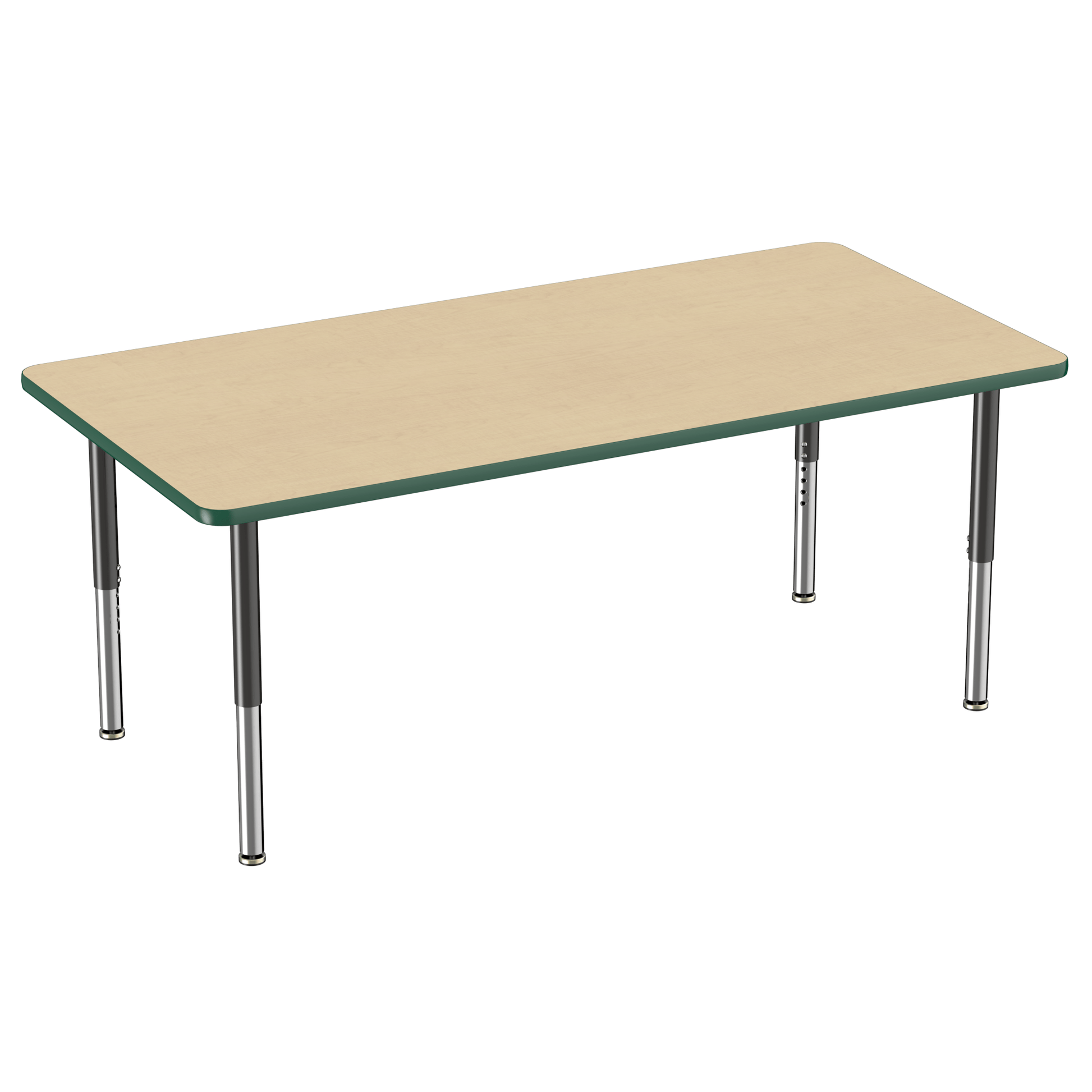 FDP 36" x 72" Rectangle T - Molding Activity Table with Adjustable Super Legs (FDP - 10038 - XX) - SchoolOutlet