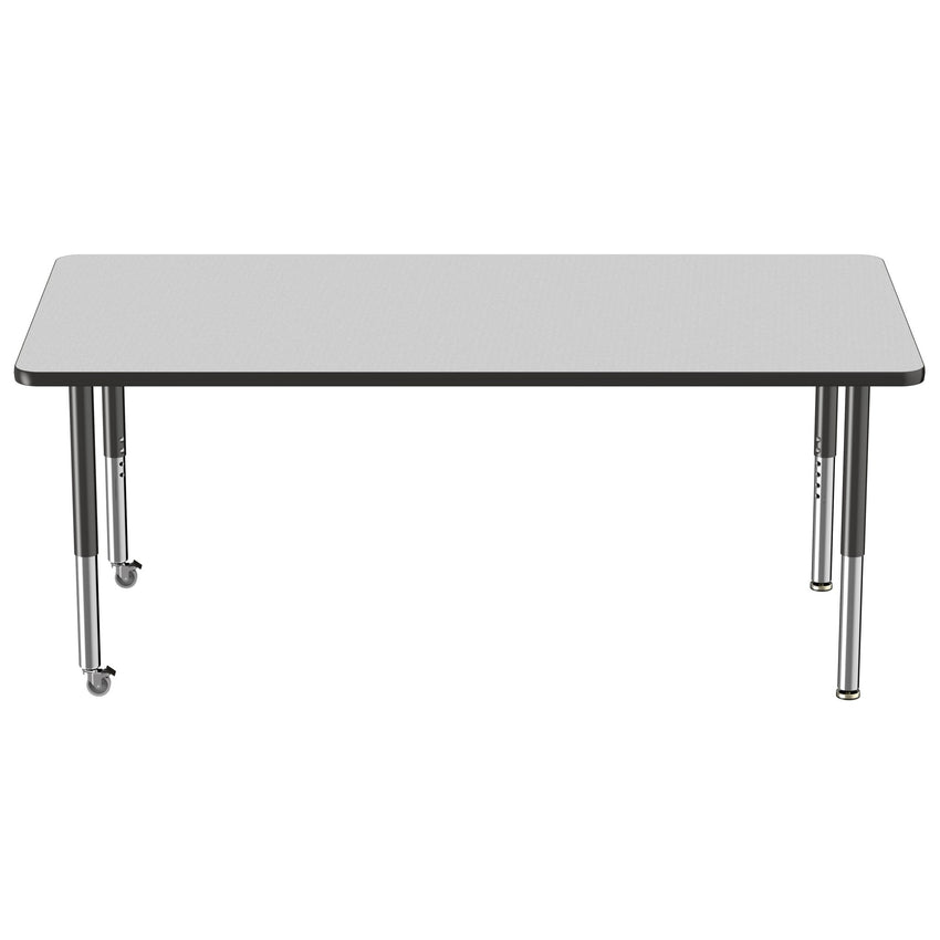 FDP 36" x 72" Rectangle T - Molding Activity Table with Adjustable Super Legs (FDP - 10038 - XX) - SchoolOutlet