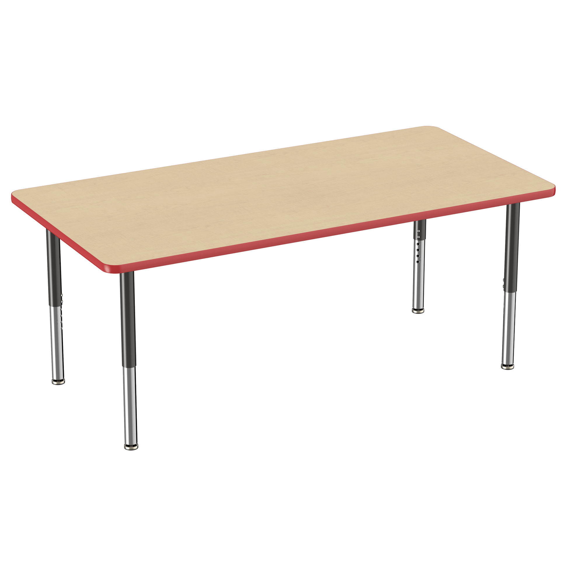 FDP 36" x 72" Rectangle T - Molding Activity Table with Adjustable Super Legs (FDP - 10038 - XX) - SchoolOutlet