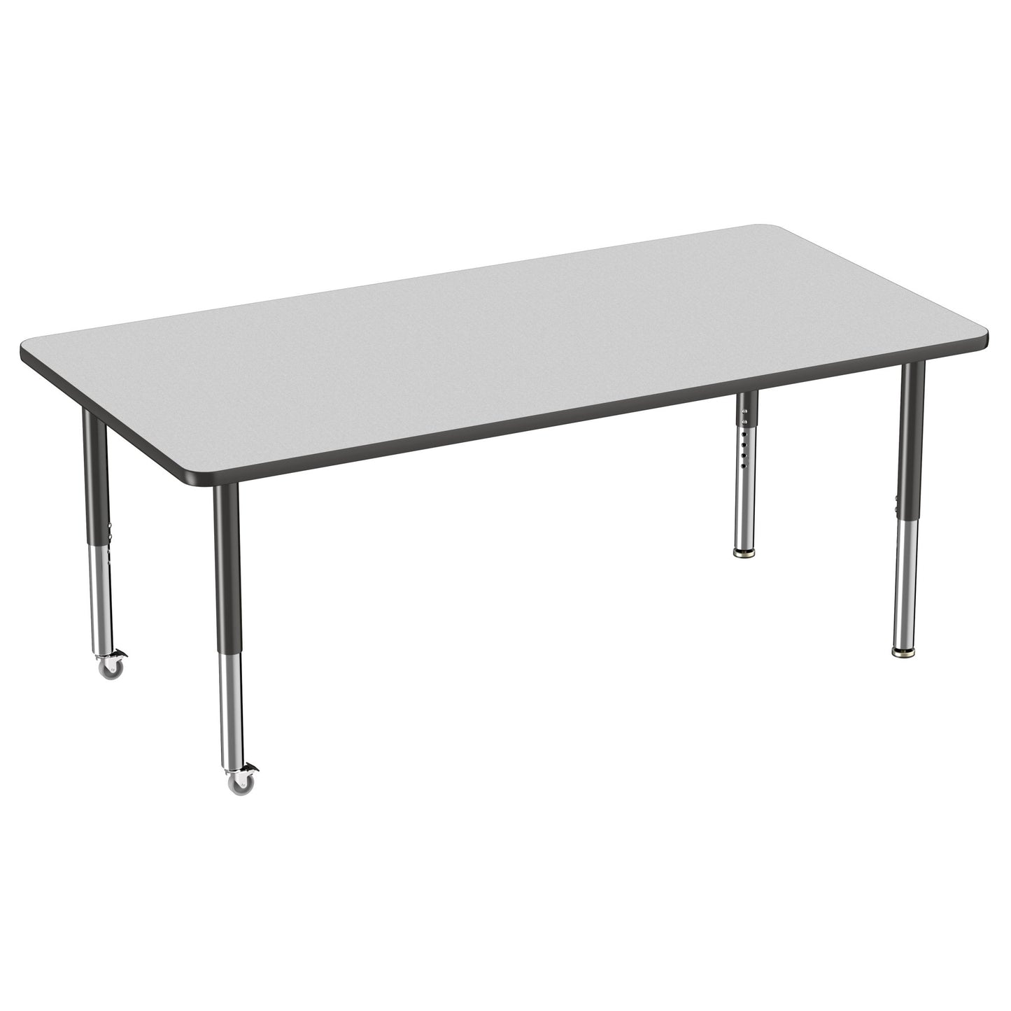 FDP 36" x 72" Rectangle T - Molding Activity Table with Adjustable Super Legs (FDP - 10038 - XX) - SchoolOutlet