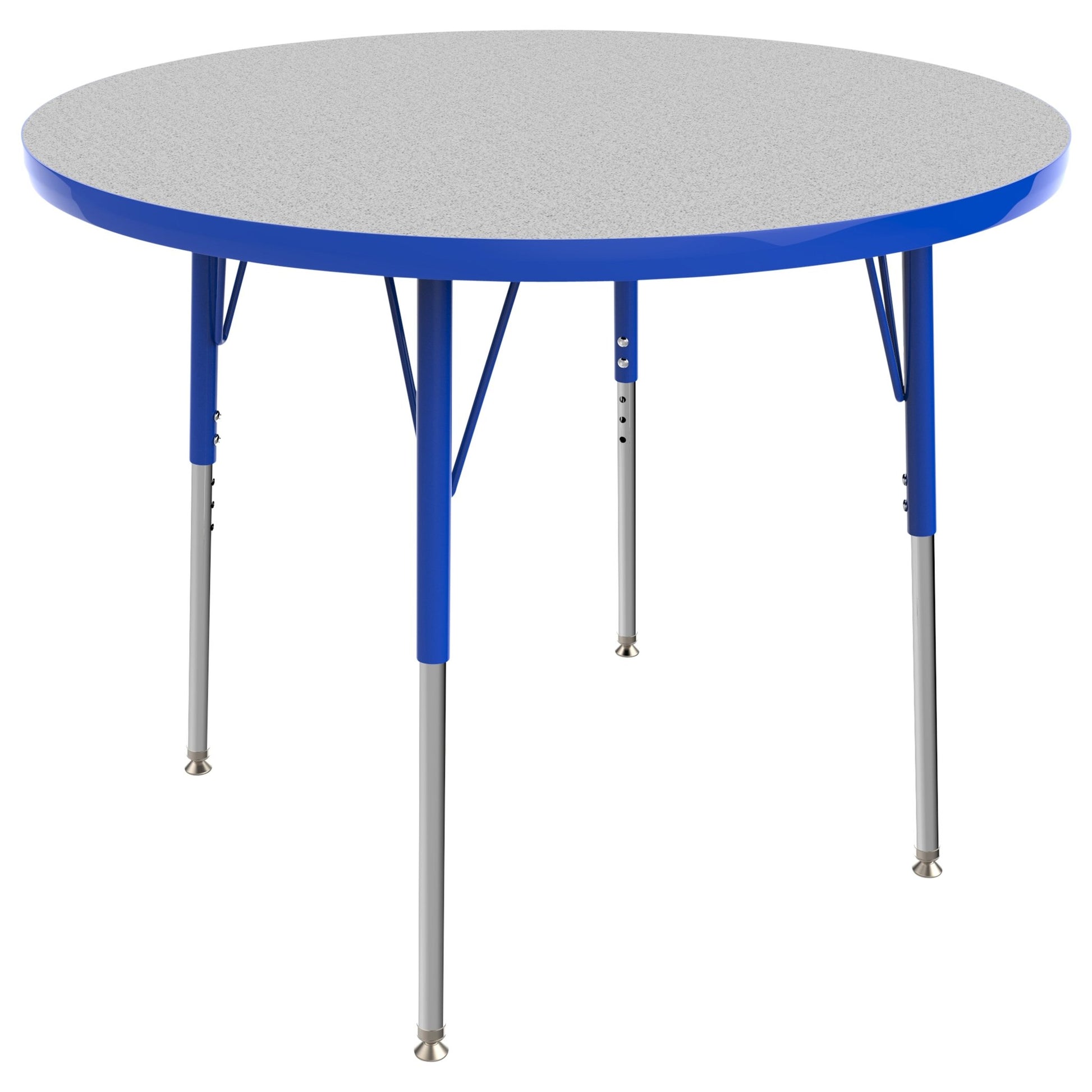 FDP 36" Round T - Molding Activity Table with Adjustable Standard Swivel Glide Legs (FDP - 10039 - XX) - SchoolOutlet