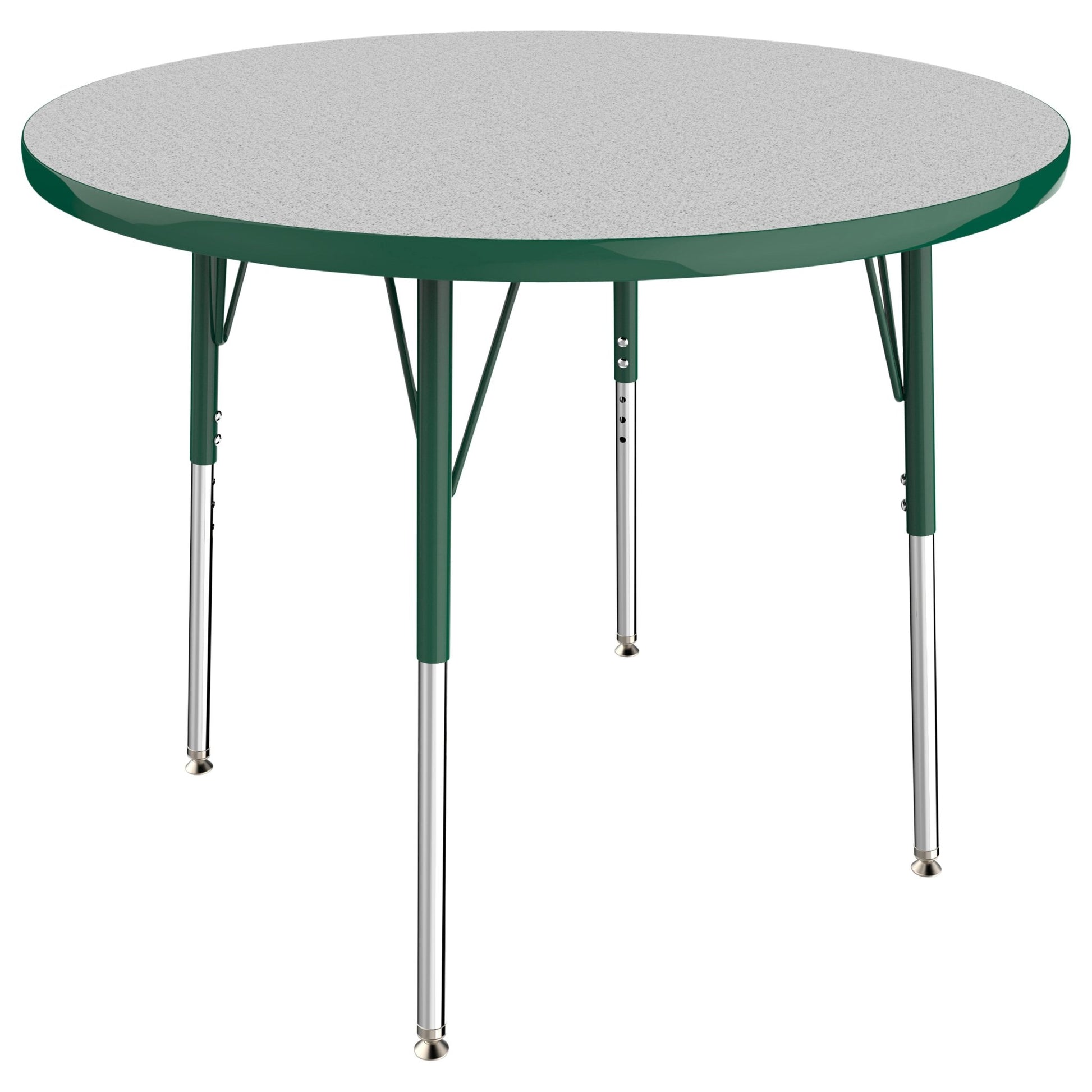 FDP 36" Round T - Molding Activity Table with Adjustable Standard Swivel Glide Legs (FDP - 10039 - XX) - SchoolOutlet