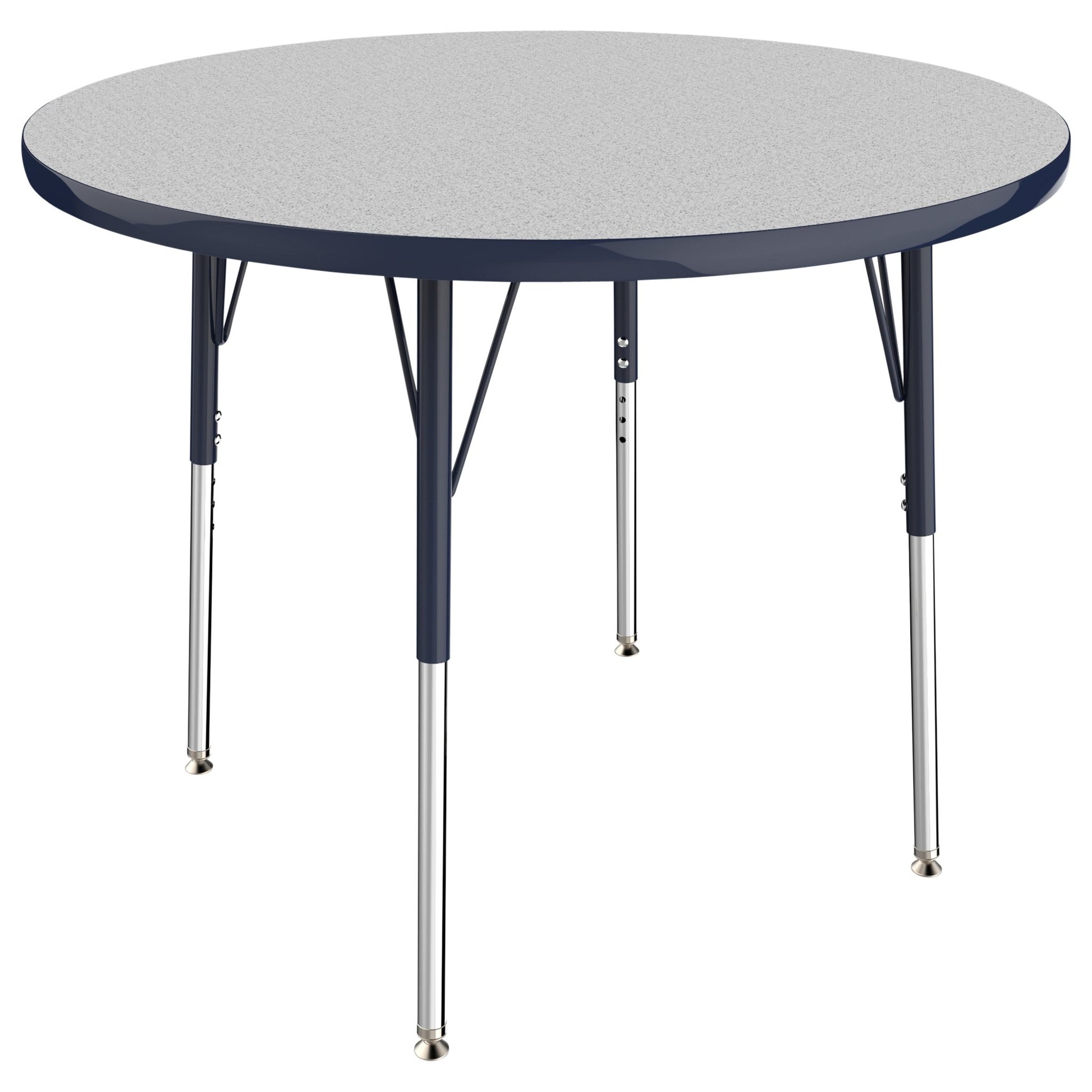 FDP 36" Round T - Molding Activity Table with Adjustable Standard Swivel Glide Legs (FDP - 10039 - XX) - SchoolOutlet