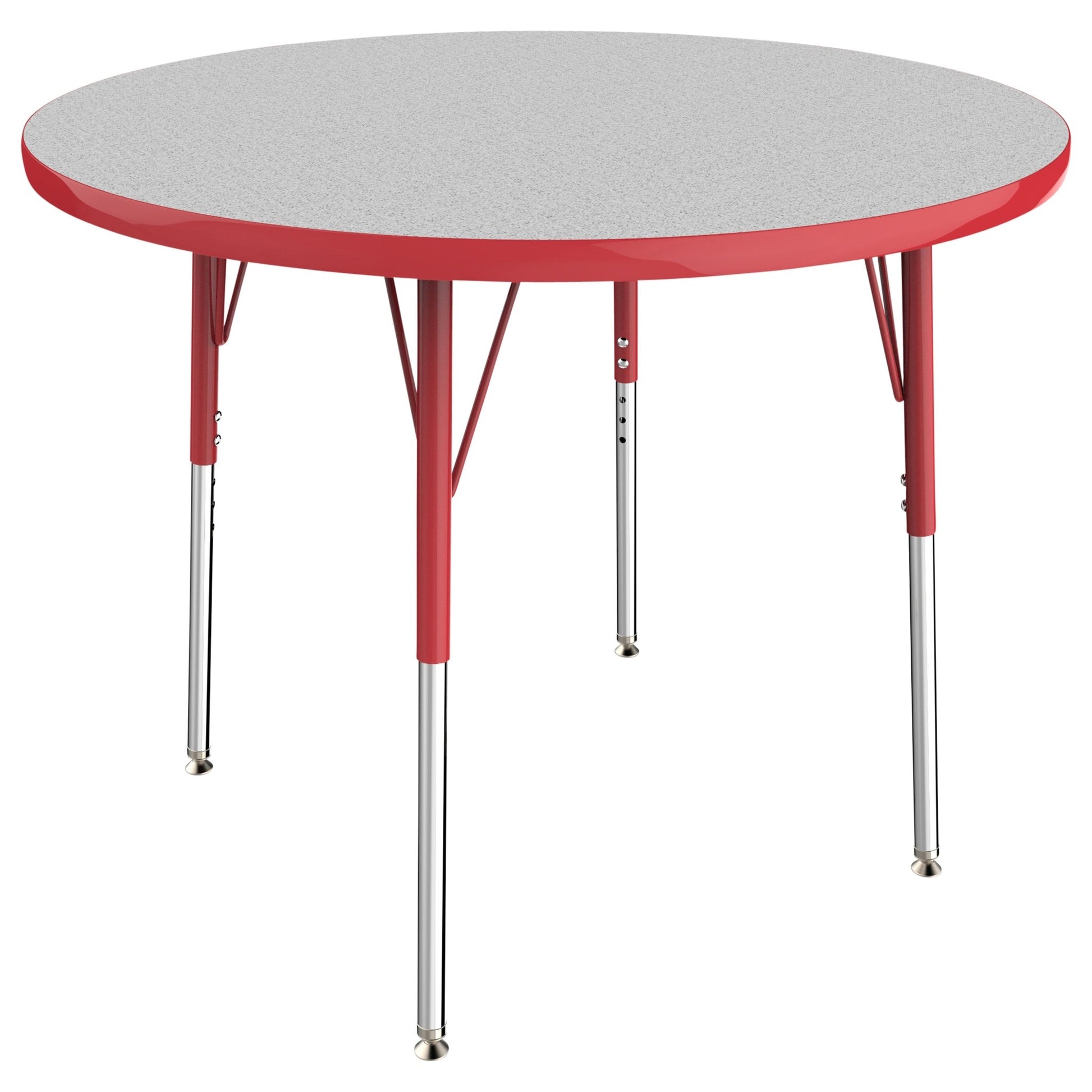 FDP 36" Round T - Molding Activity Table with Adjustable Standard Swivel Glide Legs (FDP - 10039 - XX) - SchoolOutlet