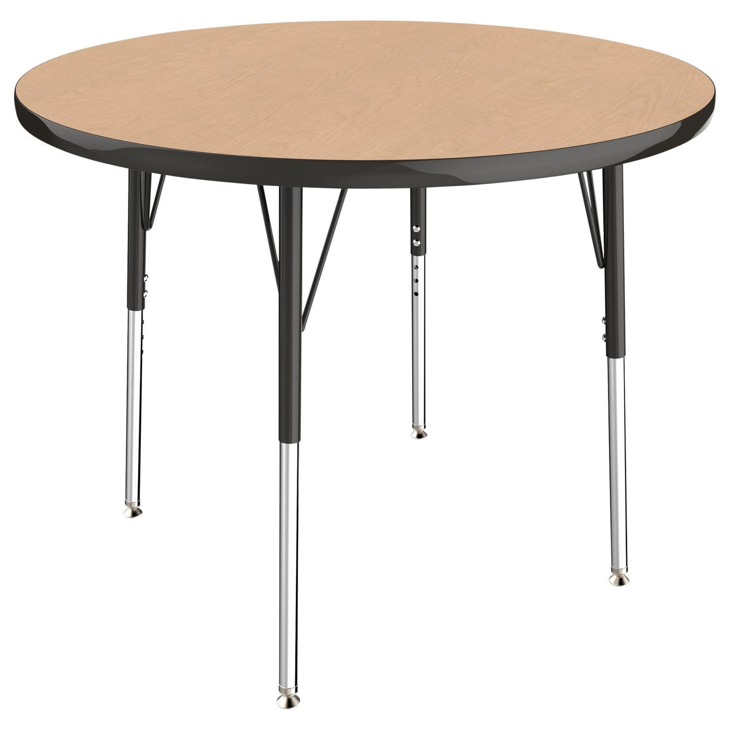 FDP 36" Round T - Molding Activity Table with Adjustable Standard Swivel Glide Legs (FDP - 10039 - XX) - SchoolOutlet