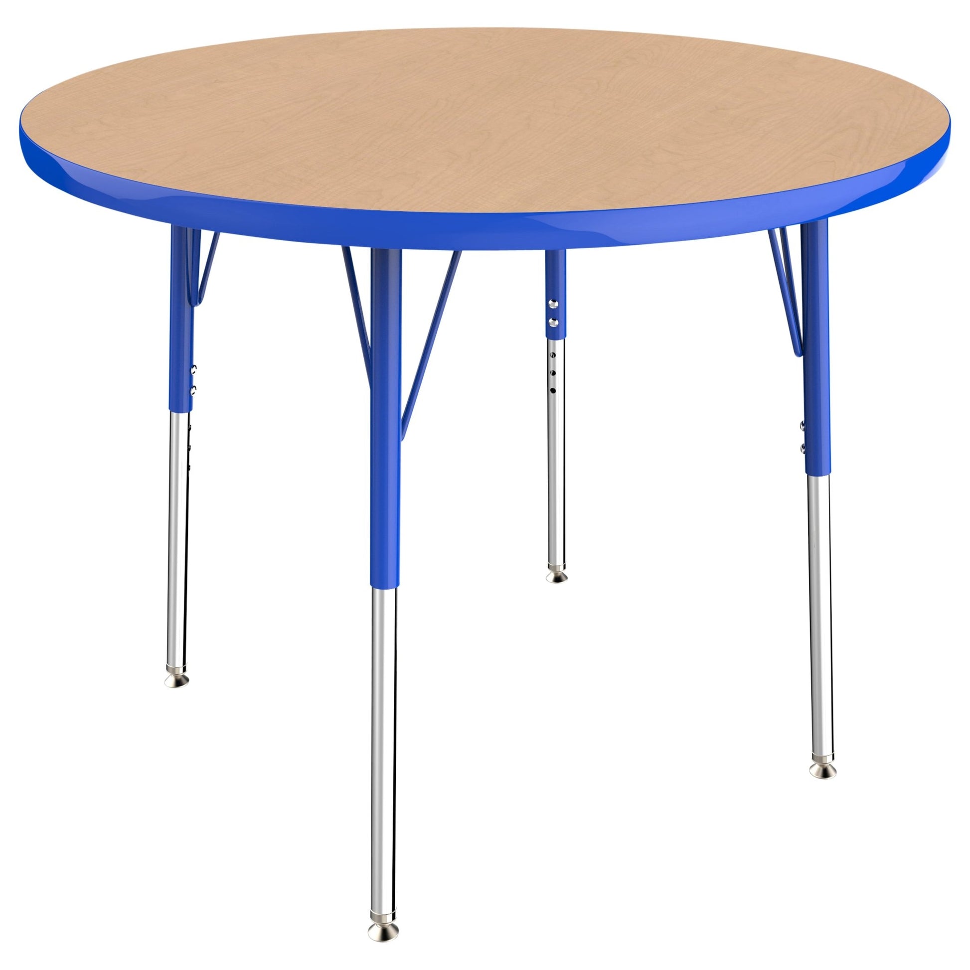FDP 36" Round T - Molding Activity Table with Adjustable Standard Swivel Glide Legs (FDP - 10039 - XX) - SchoolOutlet