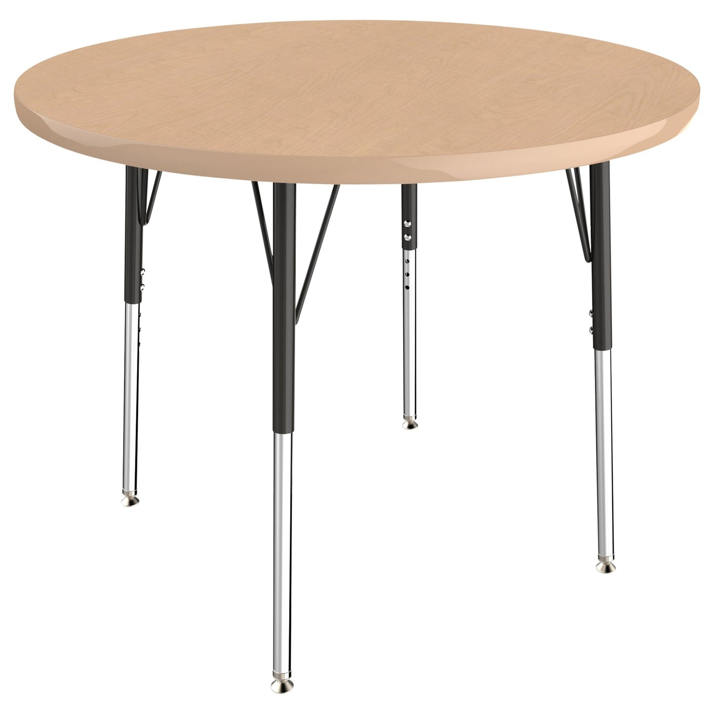 FDP 36" Round T - Molding Activity Table with Adjustable Standard Swivel Glide Legs (FDP - 10039 - XX) - SchoolOutlet
