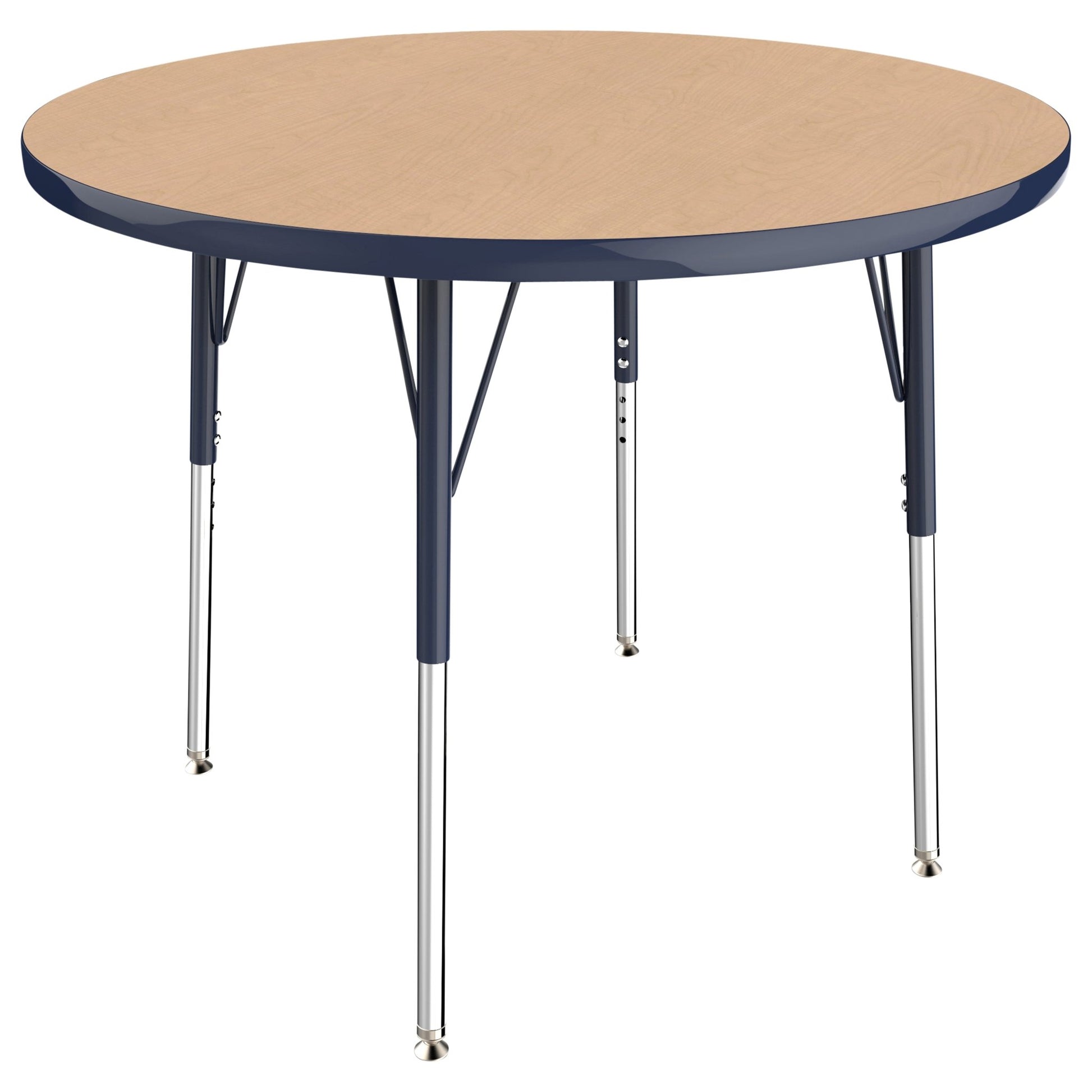 FDP 36" Round T - Molding Activity Table with Adjustable Standard Swivel Glide Legs (FDP - 10039 - XX) - SchoolOutlet