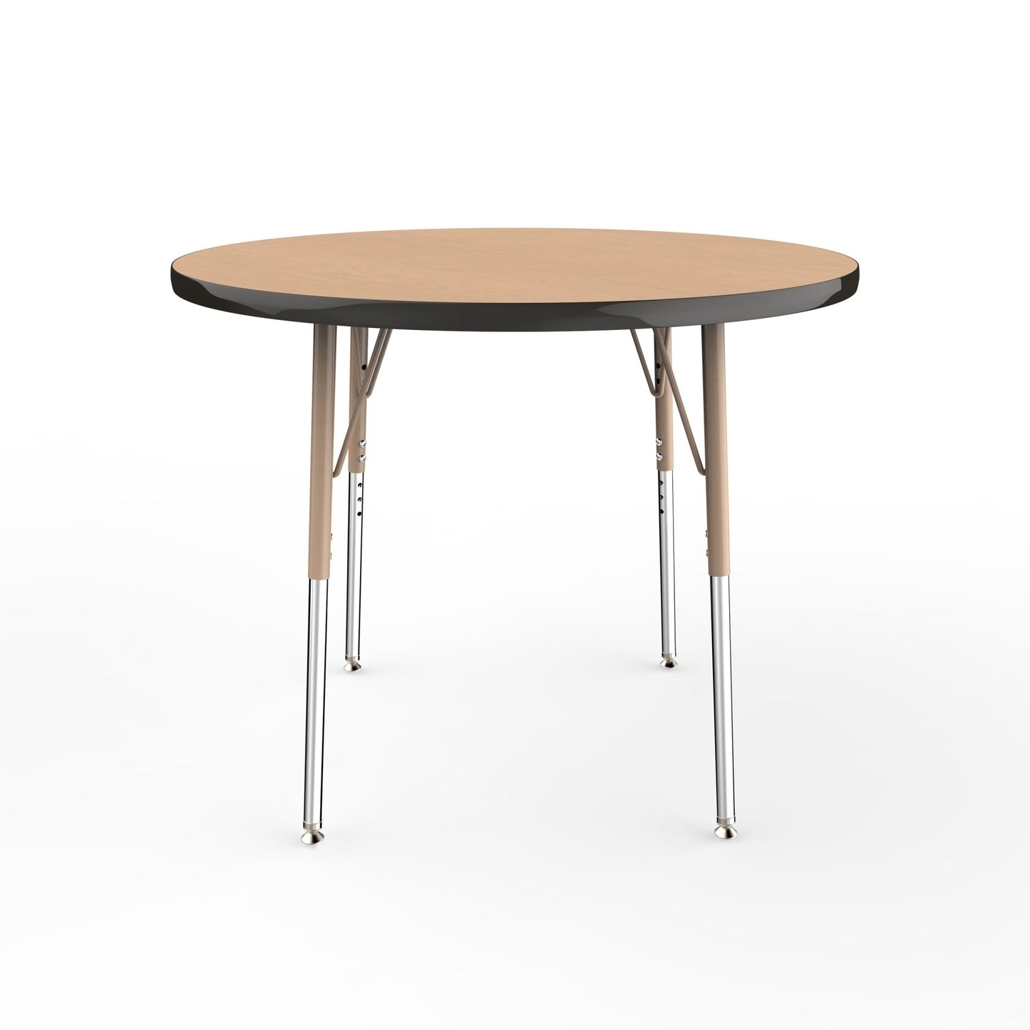 FDP 36" Round T - Molding Activity Table with Adjustable Standard Swivel Glide Legs (FDP - 10039 - XX) - SchoolOutlet