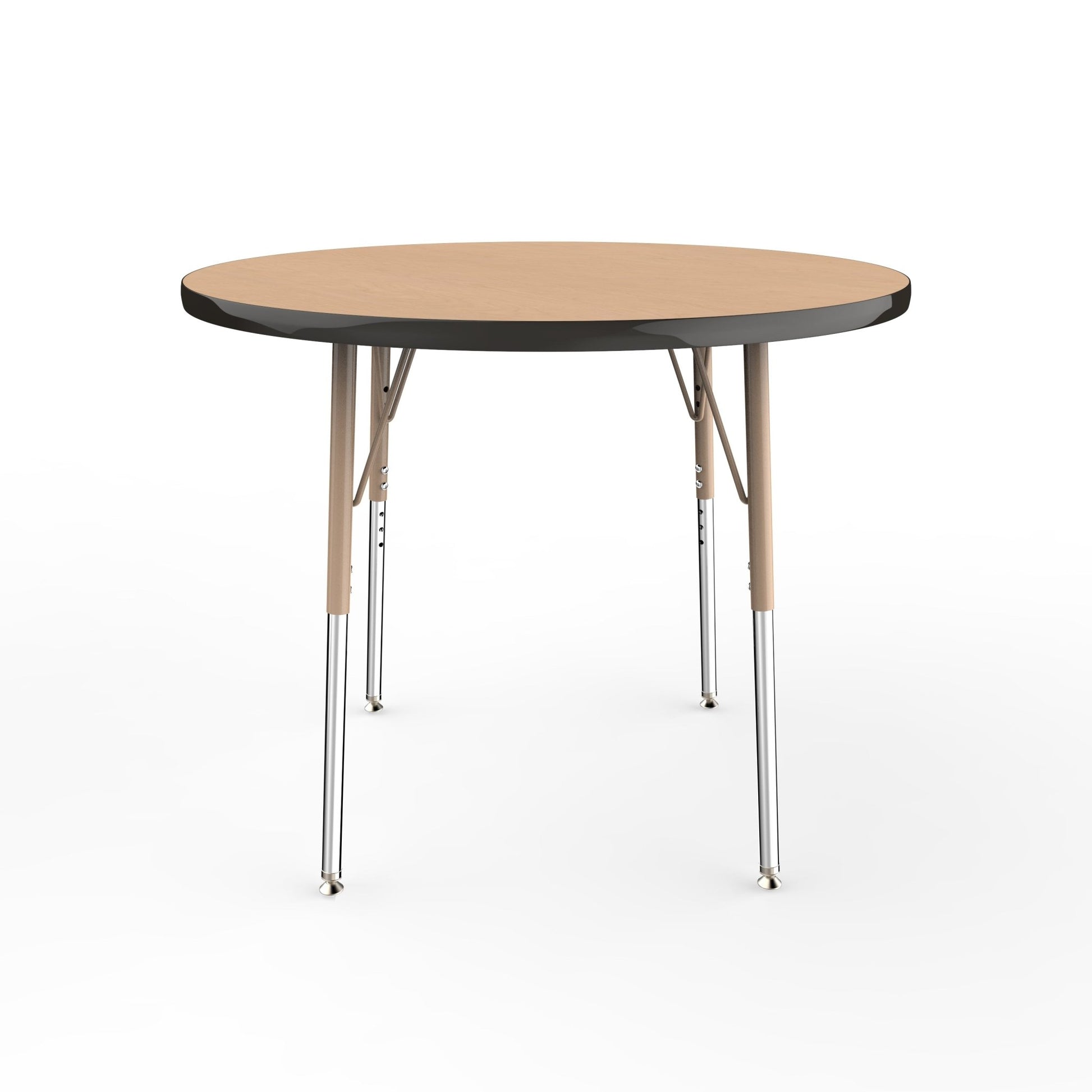 FDP 36" Round T - Molding Activity Table with Adjustable Standard Swivel Glide Legs (FDP - 10039 - XX) - SchoolOutlet