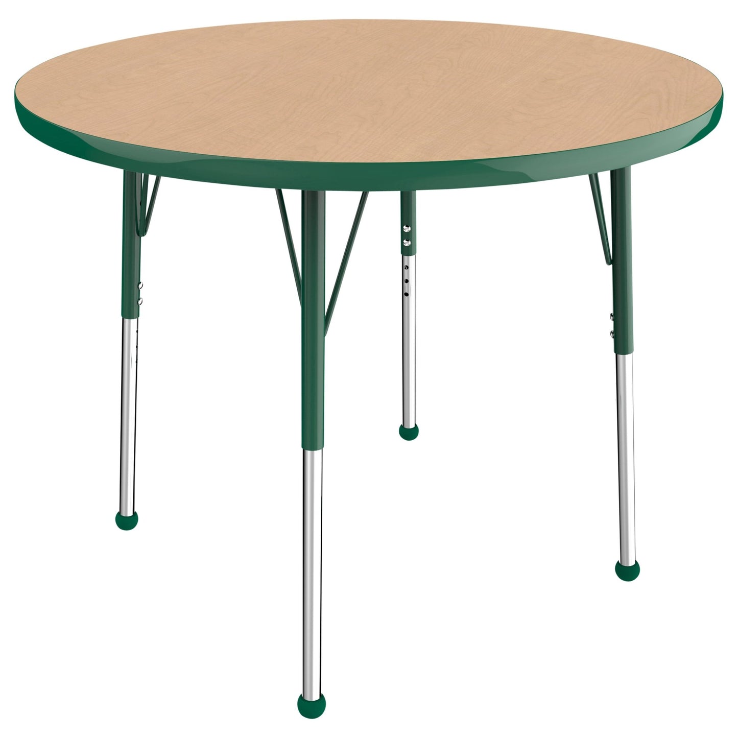 FDP 36" Round T - Molding Activity Table with Adjustable Standard Ball Glide Legs (FDP - 10040 - XX) - SchoolOutlet