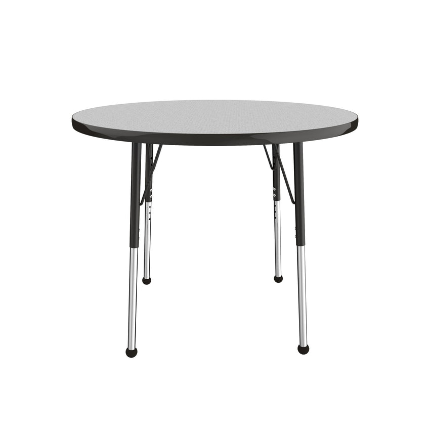 FDP 36" Round T - Molding Activity Table with Adjustable Standard Ball Glide Legs (FDP - 10040 - XX) - SchoolOutlet