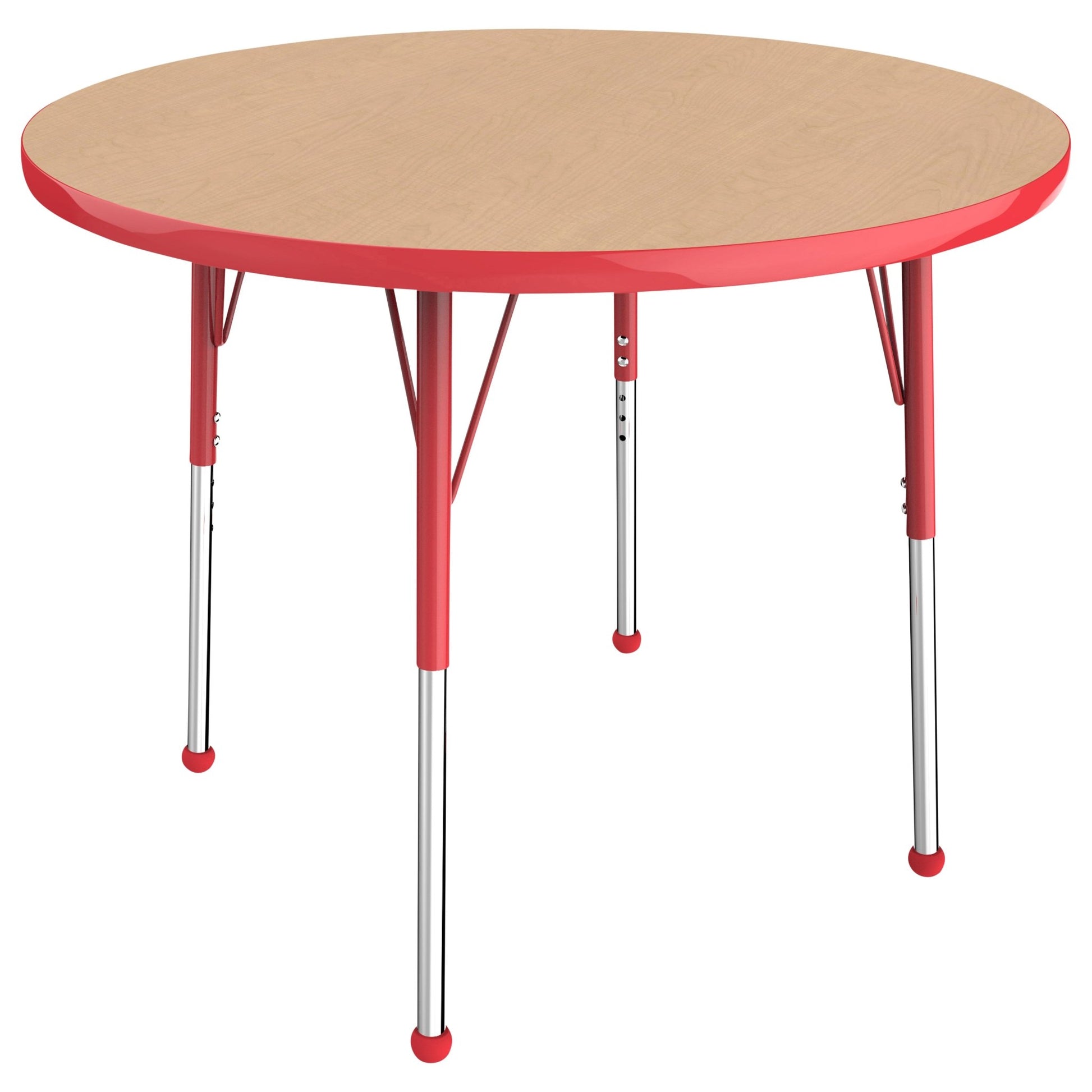 FDP 36" Round T - Molding Activity Table with Adjustable Standard Ball Glide Legs (FDP - 10040 - XX) - SchoolOutlet