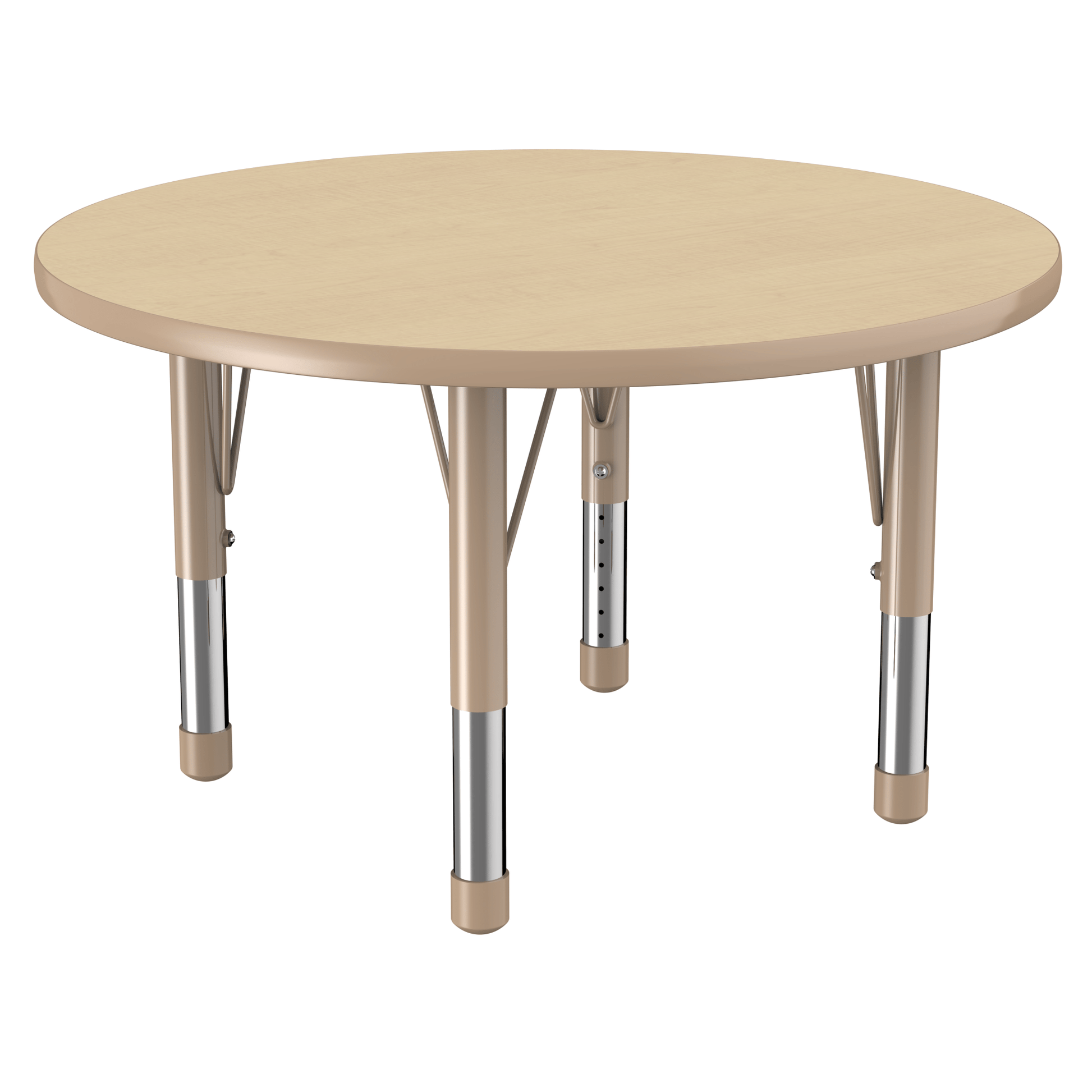 FDP 36" Round T - Molding Activity Table with Adjustable Chunky Legs (FDP - 10041 - XX) - SchoolOutlet