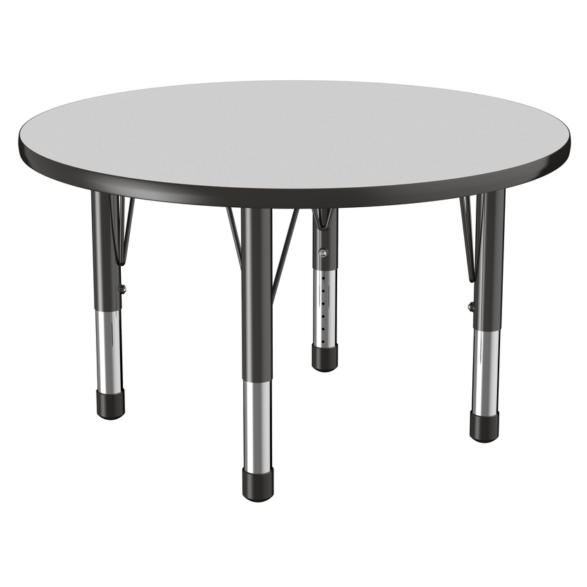 FDP 36" Round T - Molding Activity Table with Adjustable Chunky Legs (FDP - 10041 - XX) - SchoolOutlet