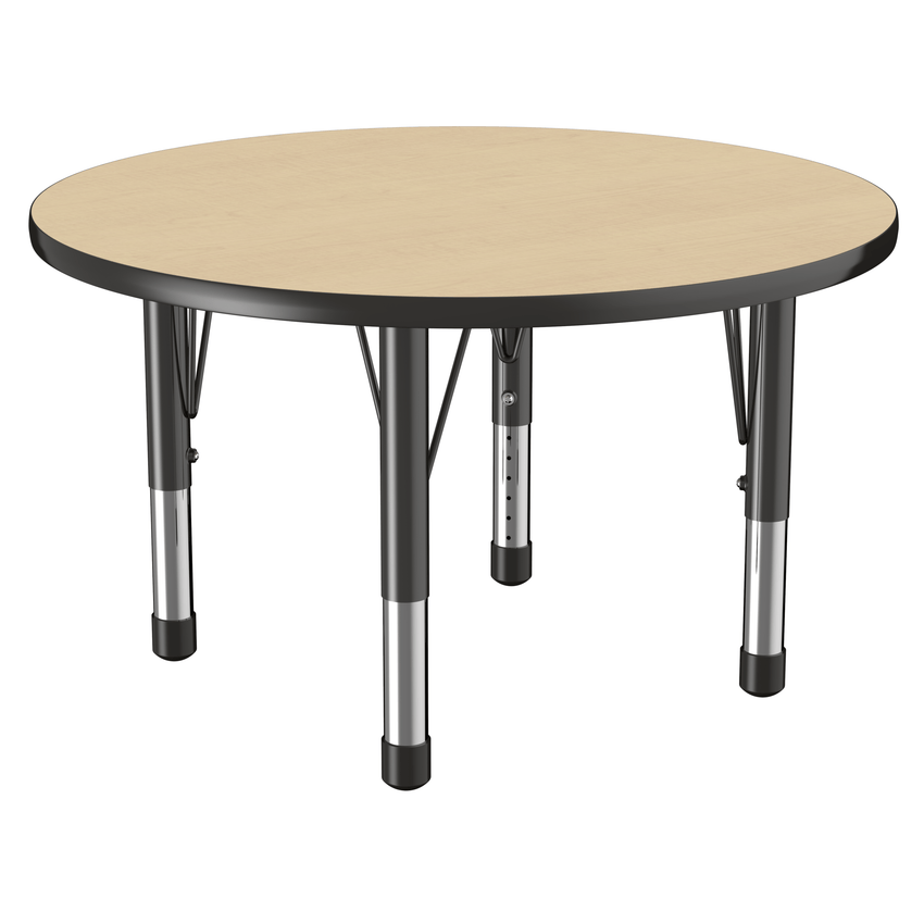 FDP 36" Round T - Molding Activity Table with Adjustable Chunky Legs (FDP - 10041 - XX) - SchoolOutlet