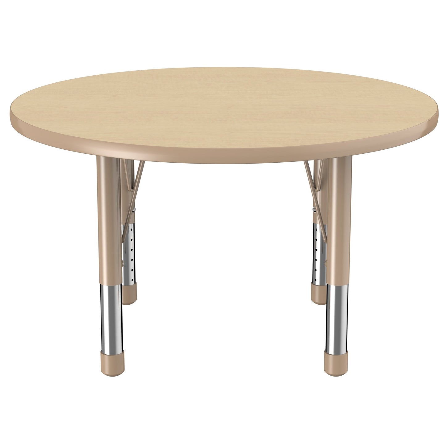 FDP 36" Round T - Molding Activity Table with Adjustable Chunky Legs (FDP - 10041 - XX) - SchoolOutlet