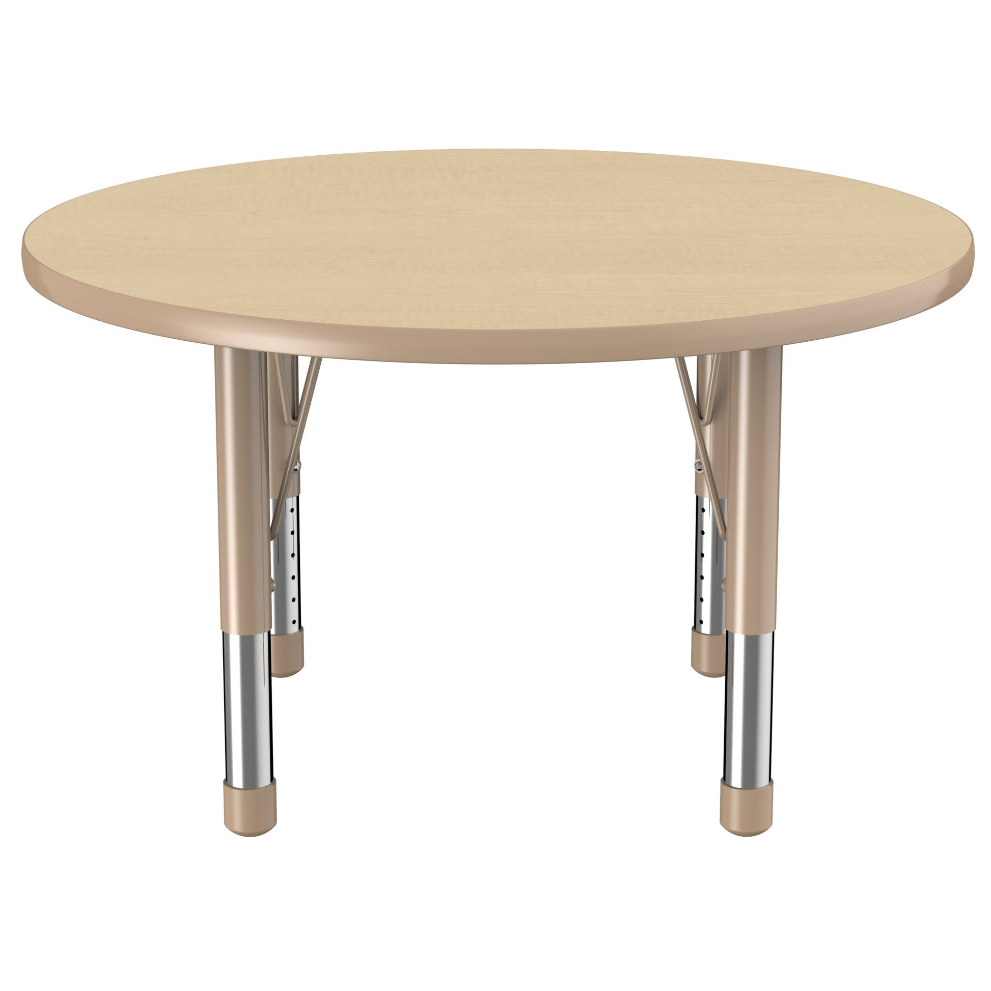 FDP 36" Round T - Molding Activity Table with Adjustable Chunky Legs (FDP - 10041 - XX) - SchoolOutlet