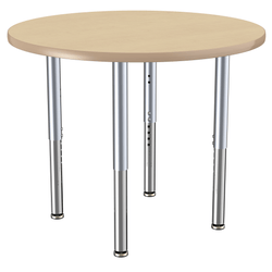 FDP 36" Round T-Molding Activity Table with Adjustable Super Legs (FDP-10042-XX)