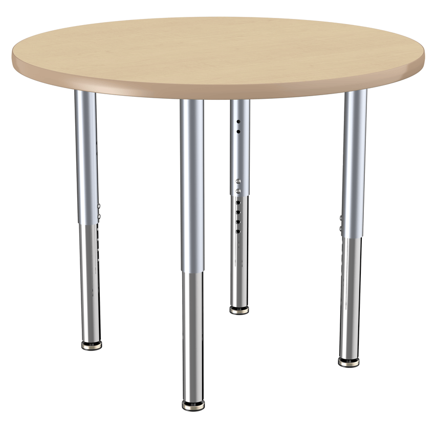 FDP 36" Round T - Molding Activity Table with Adjustable Super Legs (FDP - 10042 - XX) - SchoolOutlet