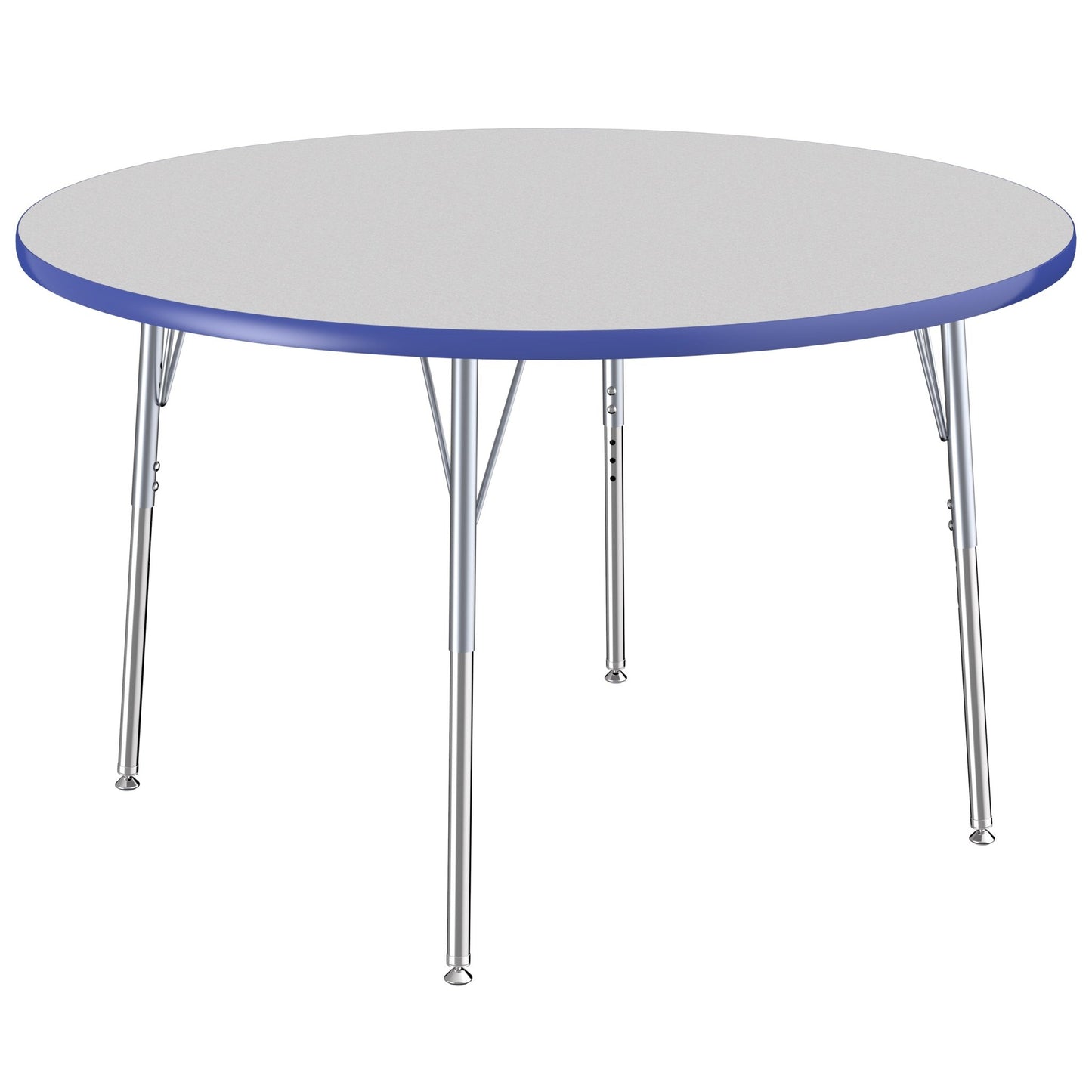 FDP 48" Round T - Molding Activity Table with Adjustable Standard Swivel Glide Legs (FDP - 10043 - XX) - SchoolOutlet