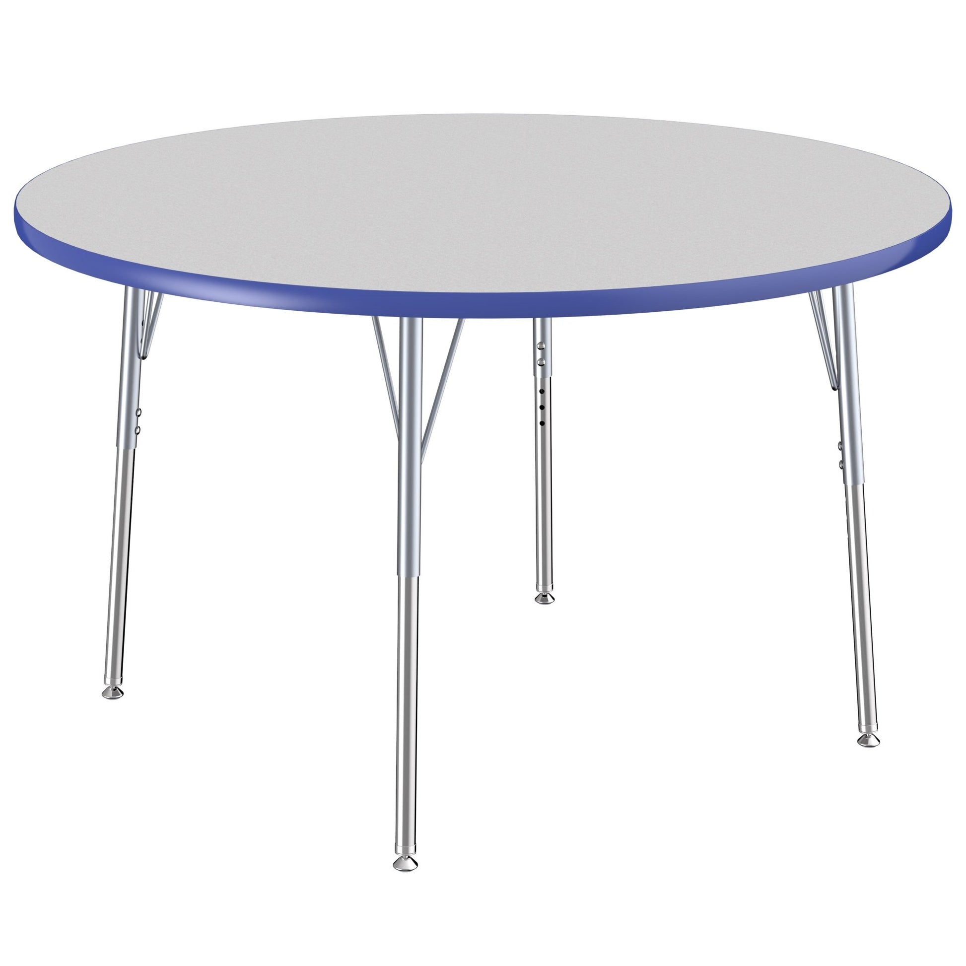 FDP 48" Round T - Molding Activity Table with Adjustable Standard Swivel Glide Legs (FDP - 10043 - XX) - SchoolOutlet