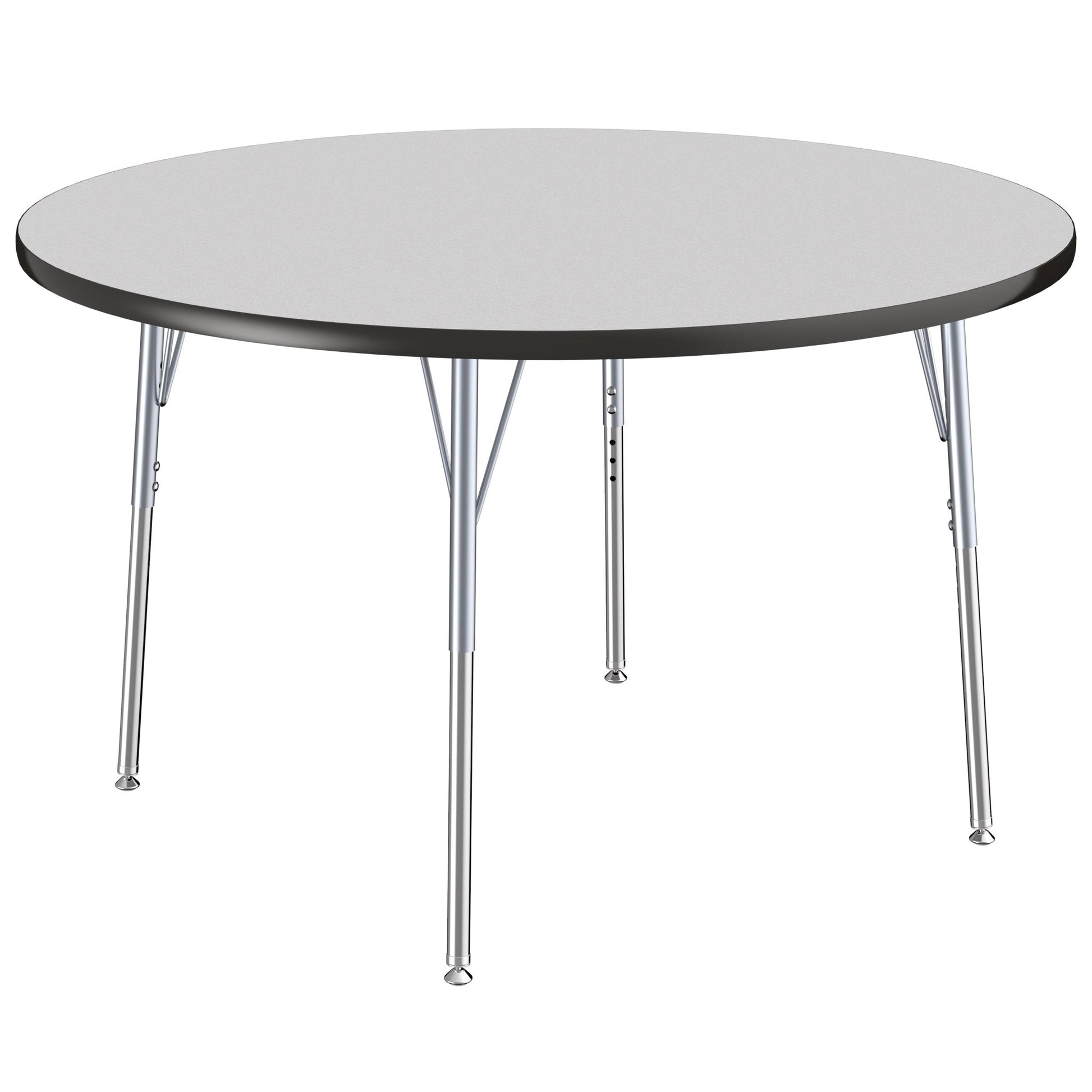 FDP 48" Round T - Molding Activity Table with Adjustable Standard Swivel Glide Legs (FDP - 10043 - XX) - SchoolOutlet