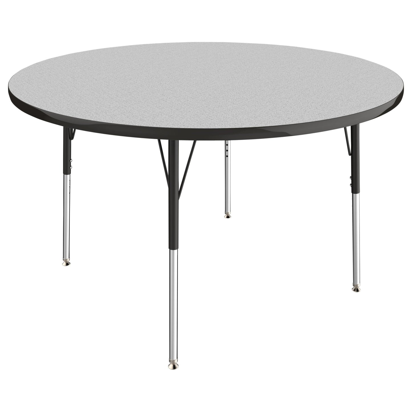 FDP 48" Round T - Molding Activity Table with Adjustable Standard Swivel Glide Legs (FDP - 10043 - XX) - SchoolOutlet