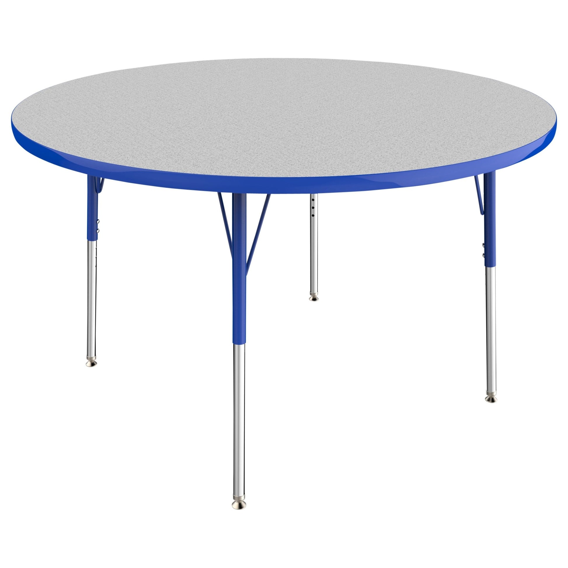 FDP 48" Round T - Molding Activity Table with Adjustable Standard Swivel Glide Legs (FDP - 10043 - XX) - SchoolOutlet