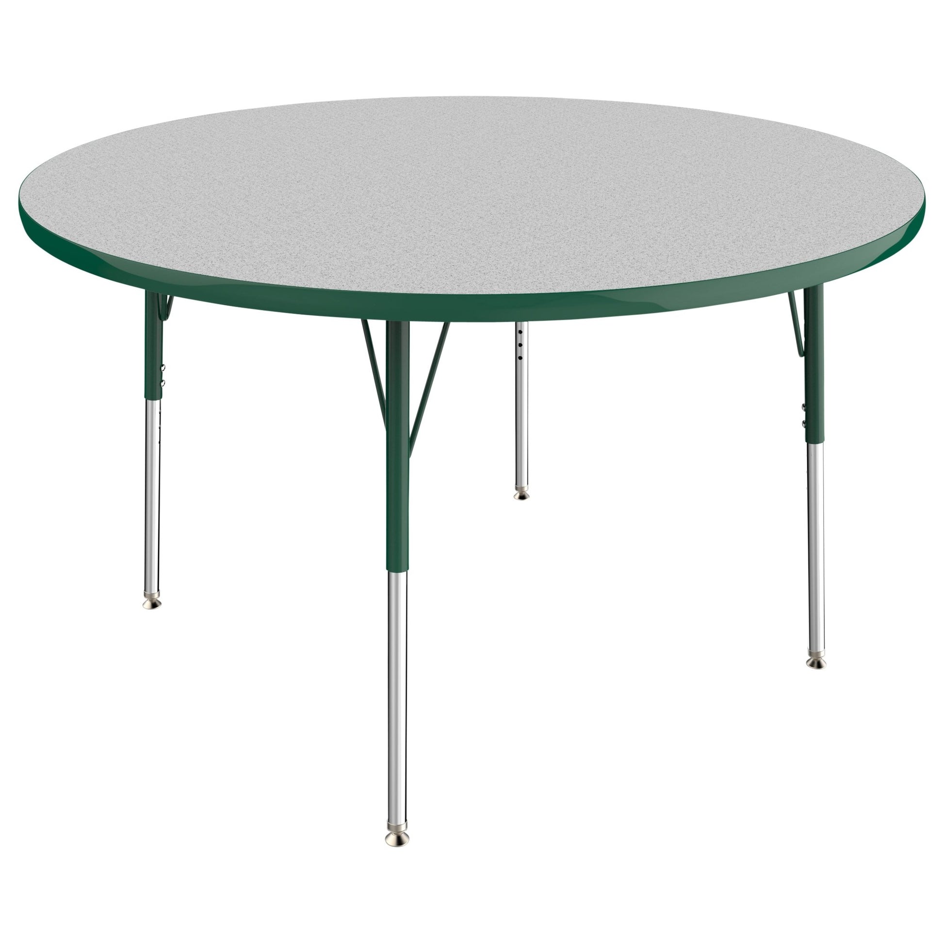 FDP 48" Round T - Molding Activity Table with Adjustable Standard Swivel Glide Legs (FDP - 10043 - XX) - SchoolOutlet