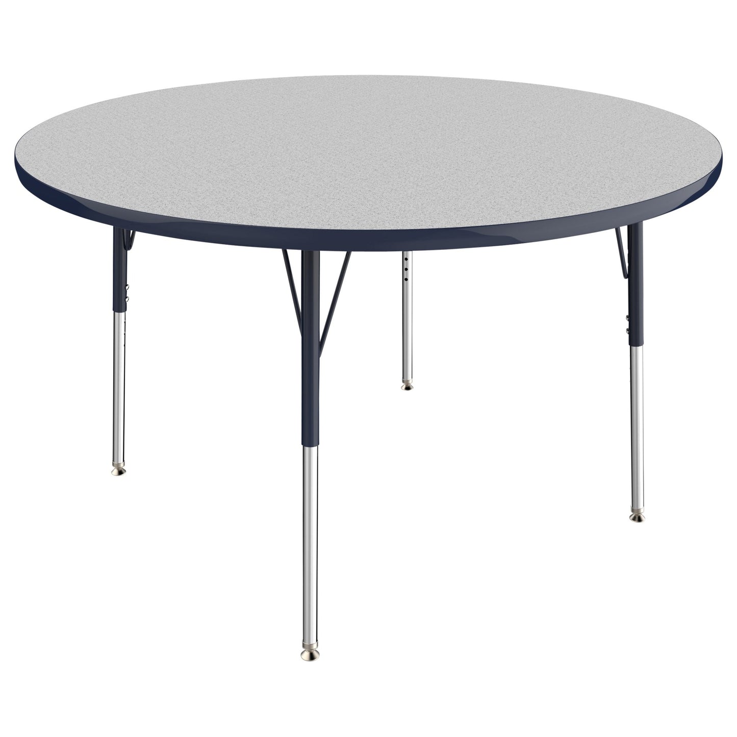 FDP 48" Round T - Molding Activity Table with Adjustable Standard Swivel Glide Legs (FDP - 10043 - XX) - SchoolOutlet