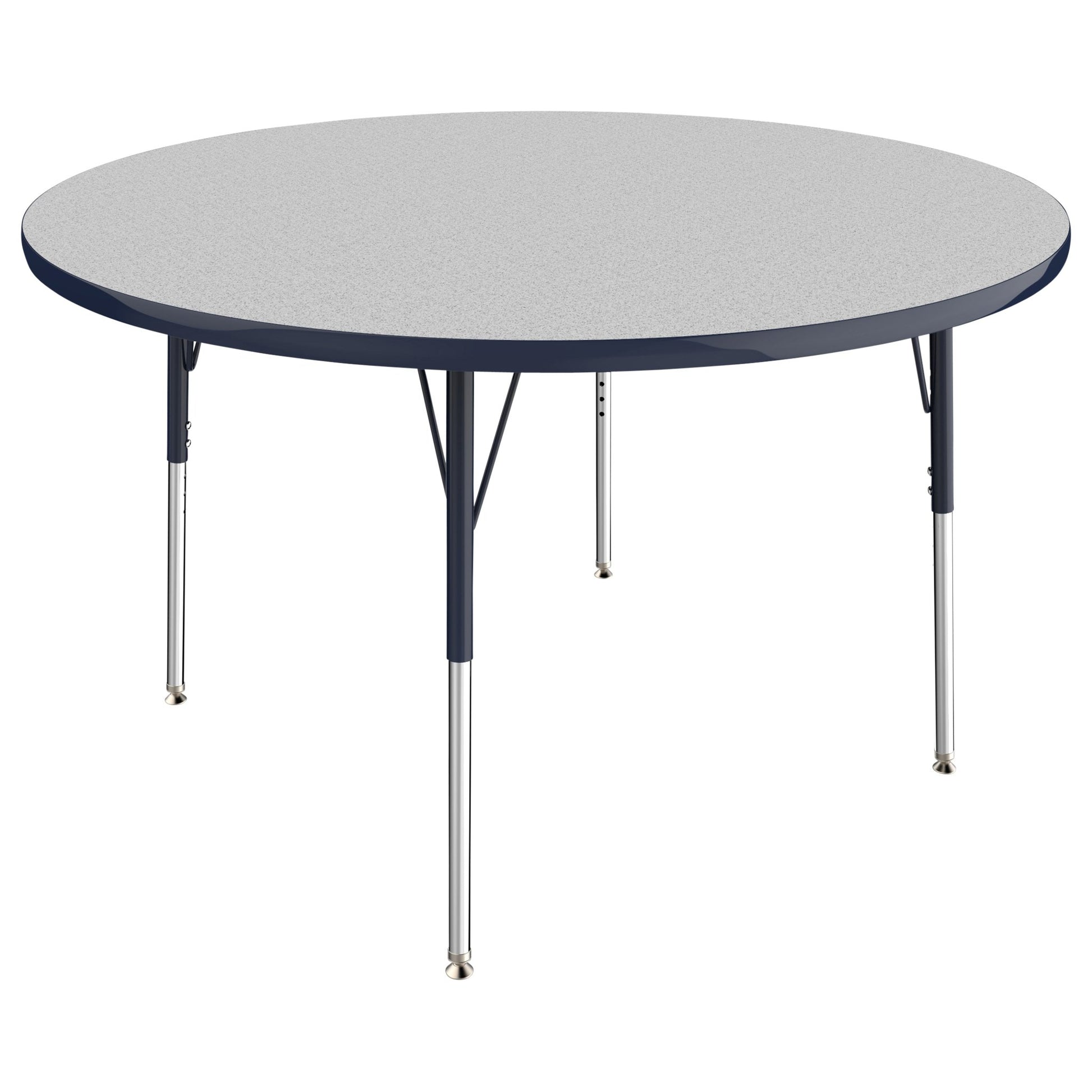 FDP 48" Round T - Molding Activity Table with Adjustable Standard Swivel Glide Legs (FDP - 10043 - XX) - SchoolOutlet