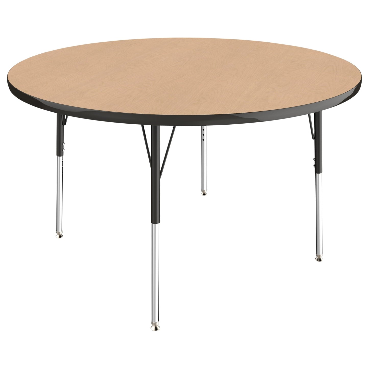 FDP 48" Round T - Molding Activity Table with Adjustable Standard Swivel Glide Legs (FDP - 10043 - XX) - SchoolOutlet