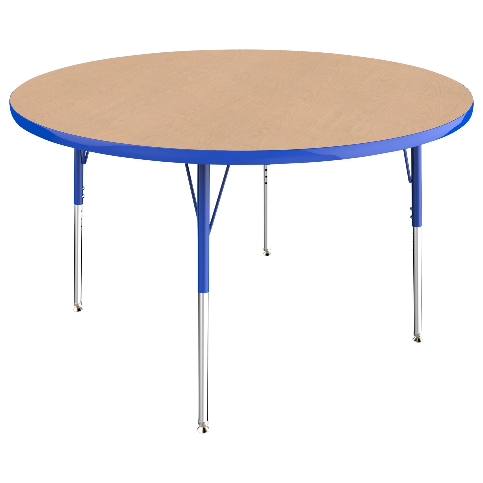 FDP 48" Round T - Molding Activity Table with Adjustable Standard Swivel Glide Legs (FDP - 10043 - XX) - SchoolOutlet
